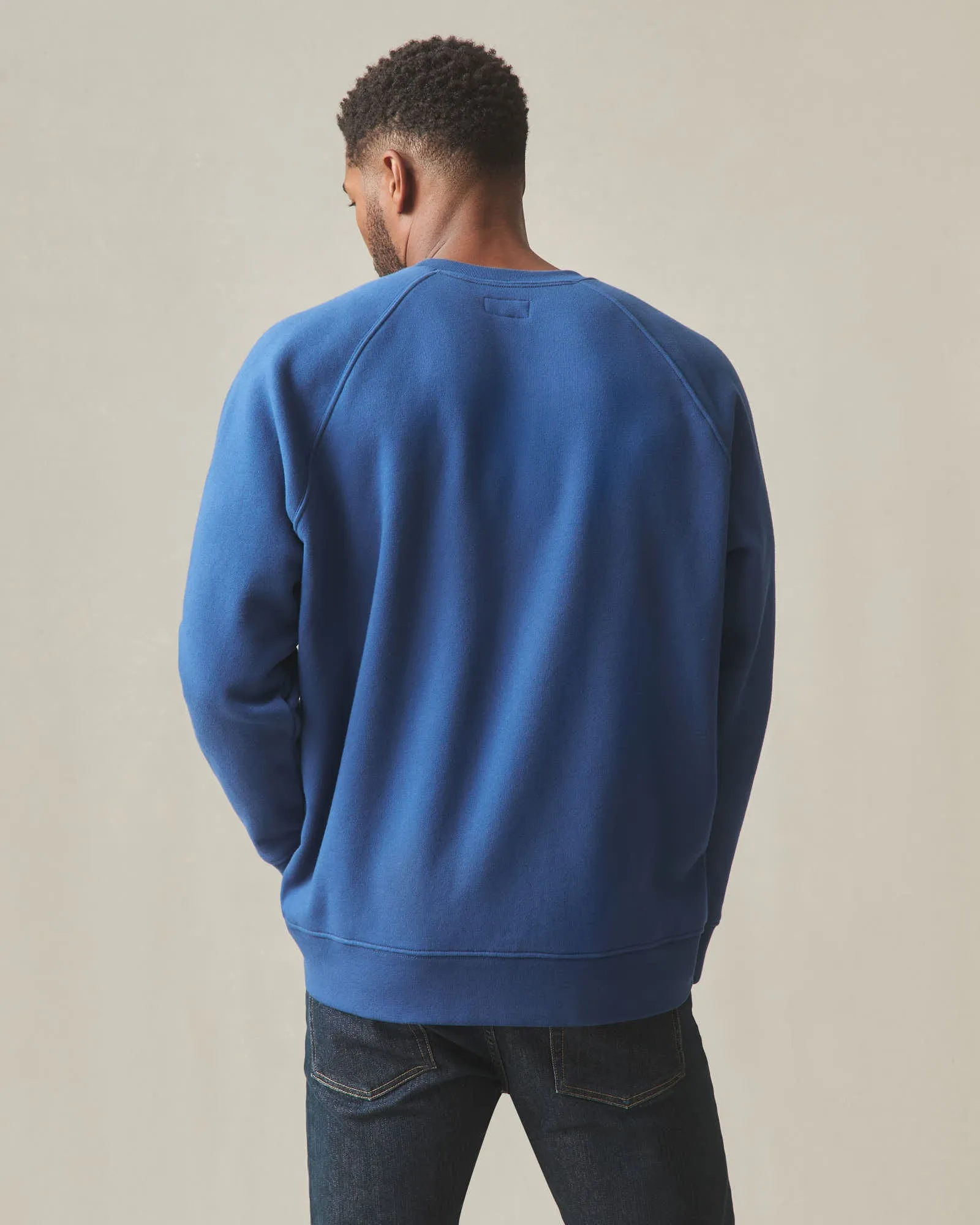 Men's Midweight Crewneck - Navy Peony sold by American Giant product image thumbnail 4