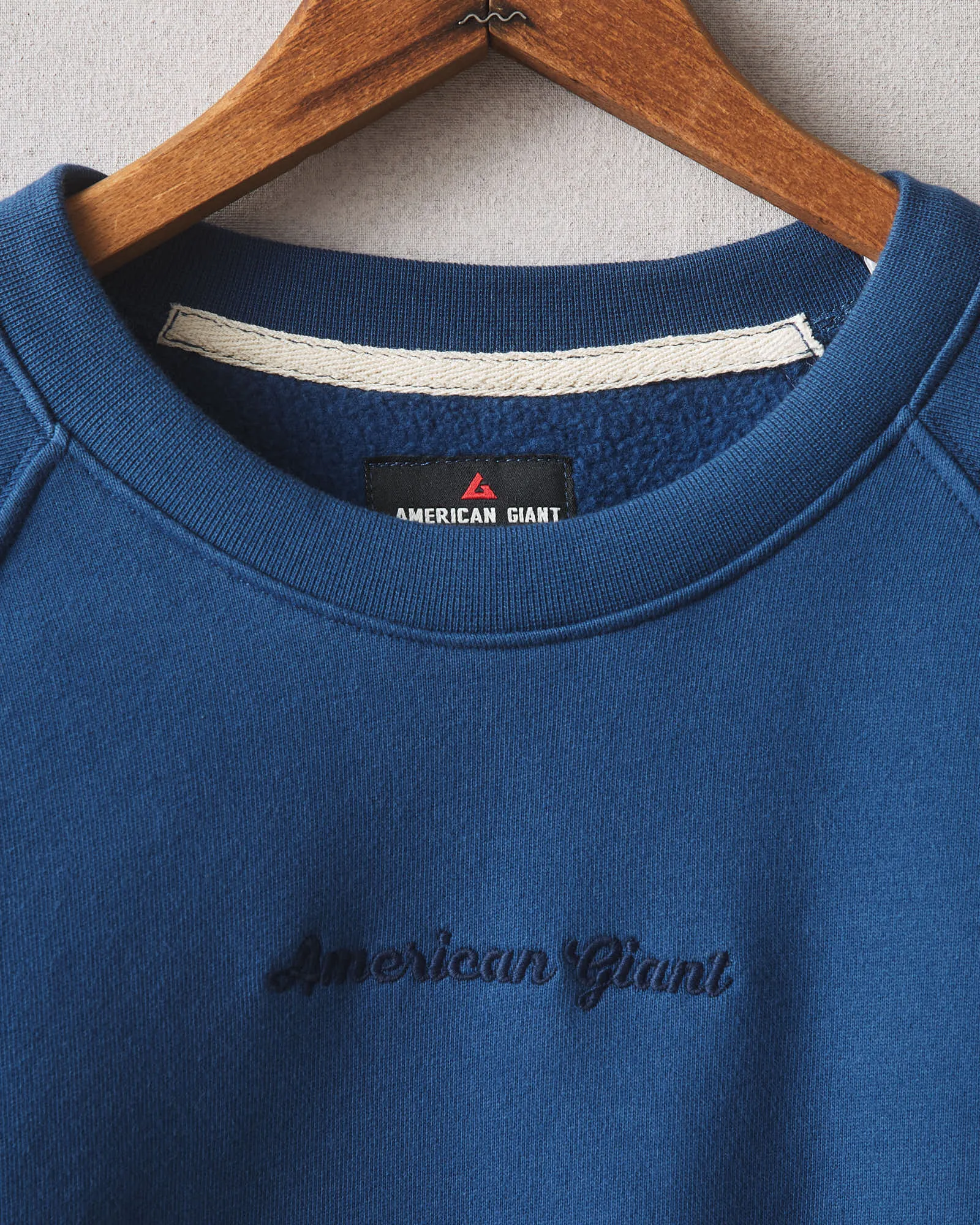 Men's Midweight Crewneck - Navy Peony sold by American Giant product image thumbnail 2