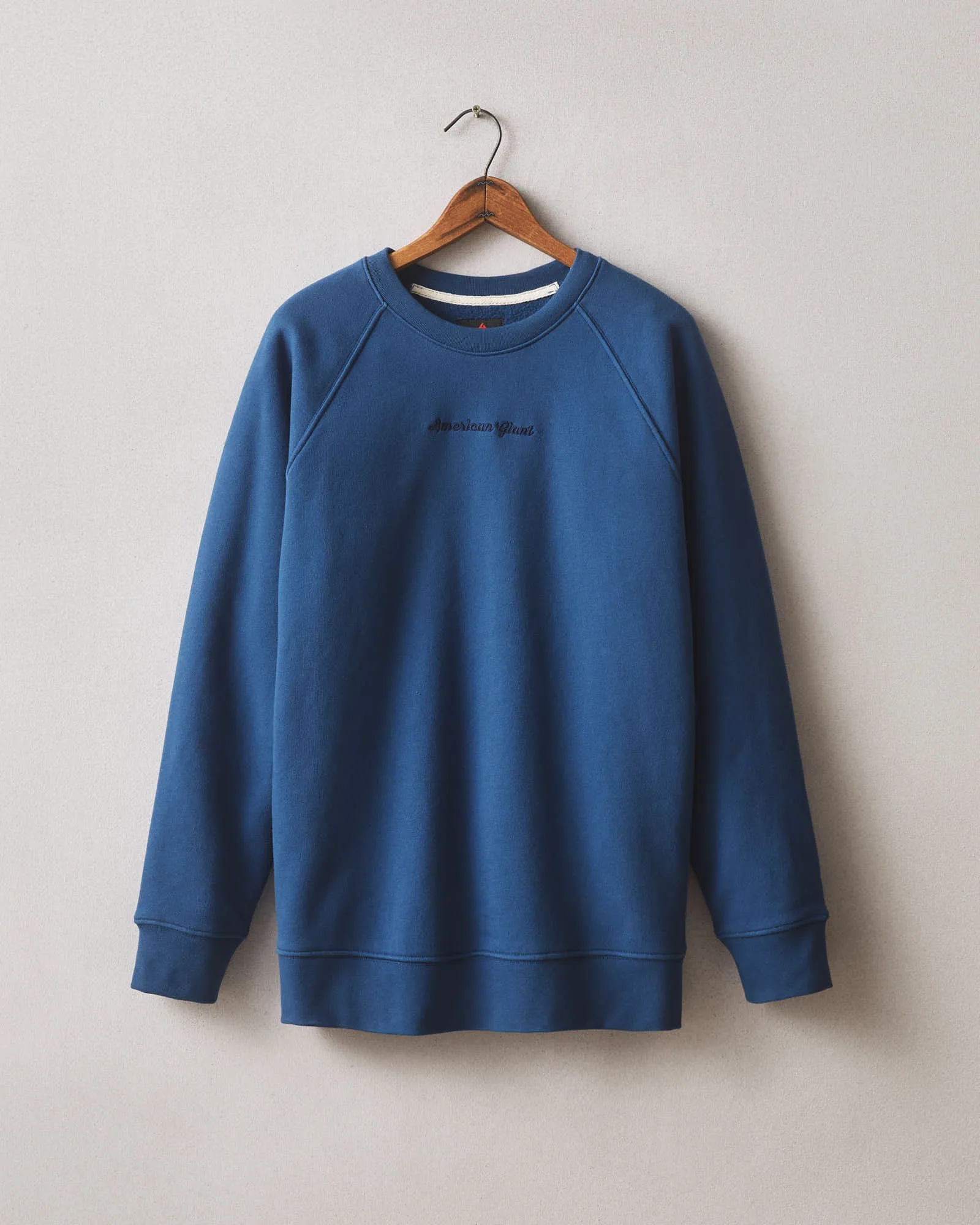 Men's Midweight Crewneck - Navy Peony sold by American Giant