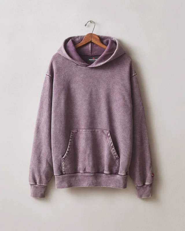 Unisex American Vintage Pullover - Mineral Wash Italian Plum sold by American Giant