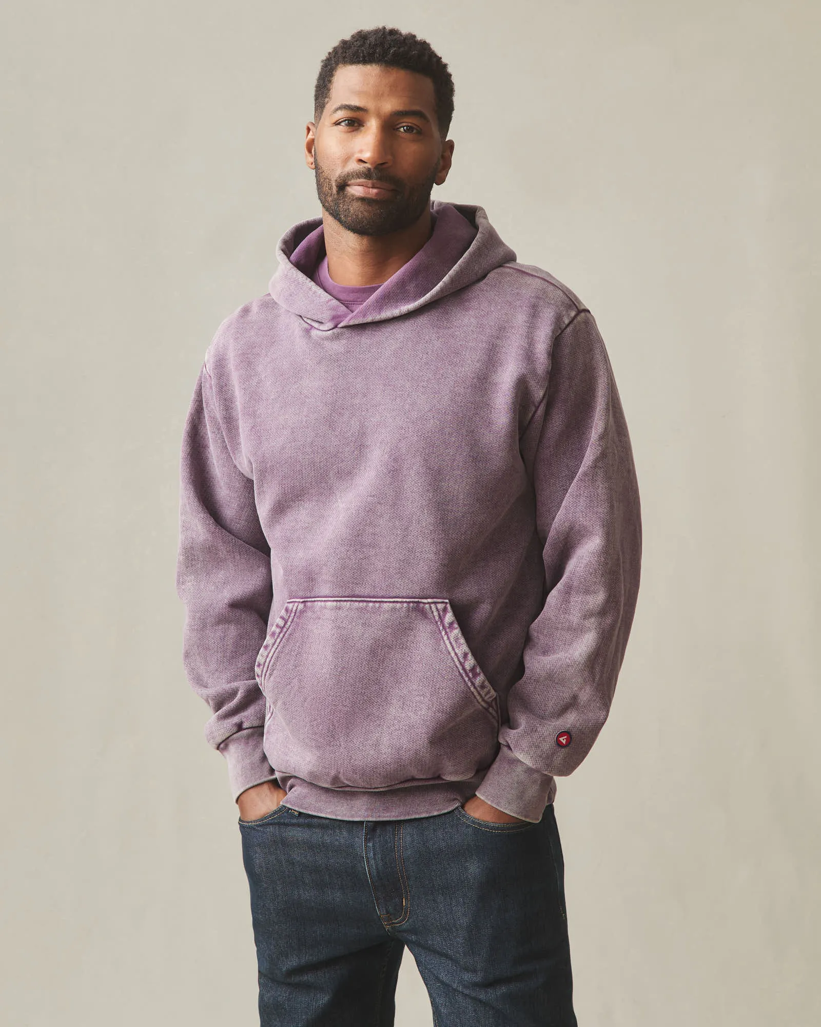 Unisex American Vintage Pullover - Mineral Wash Italian Plum sold by American Giant product image thumbnail 2