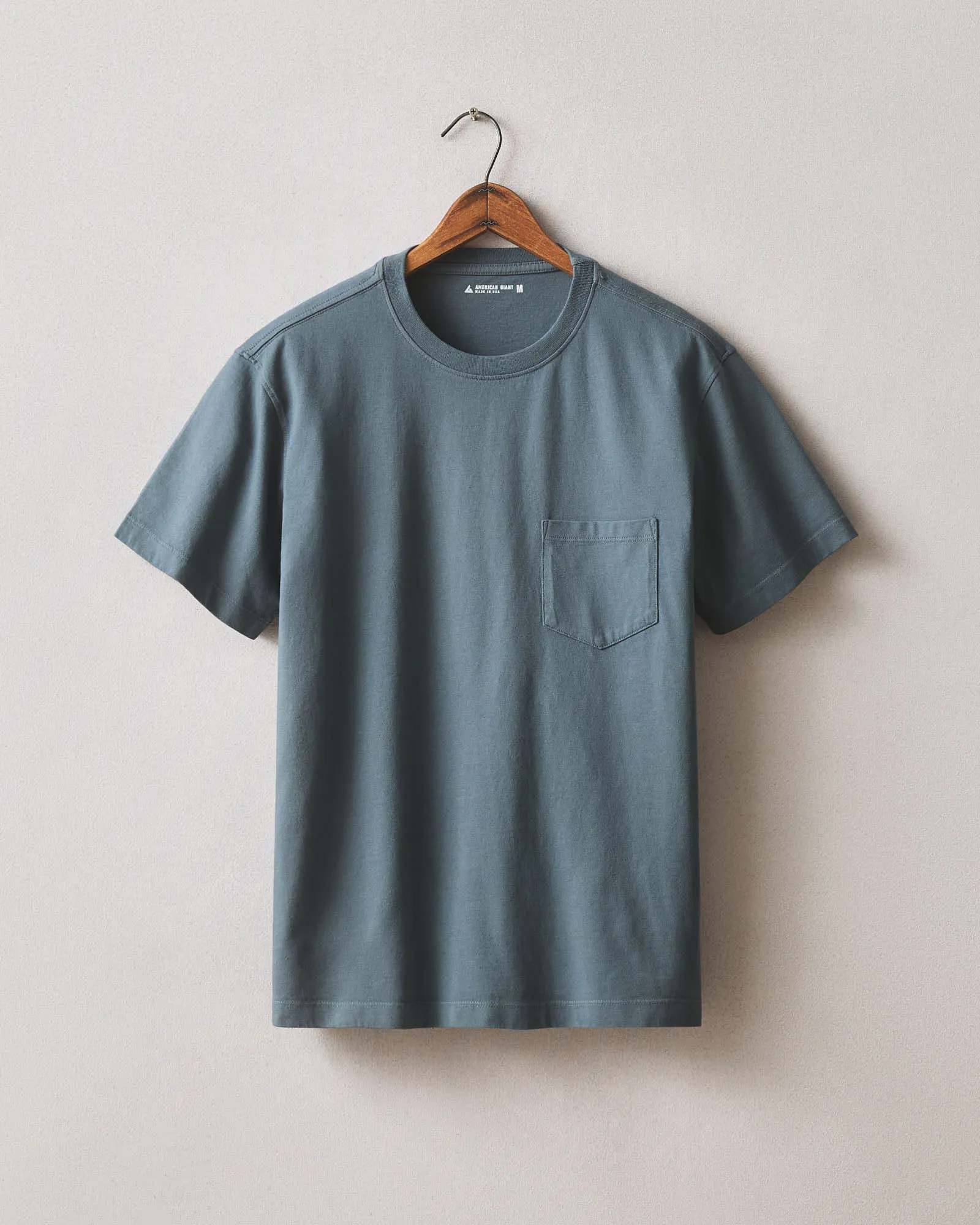Men's Pocket Tee - Stormy Weather sold by American Giant