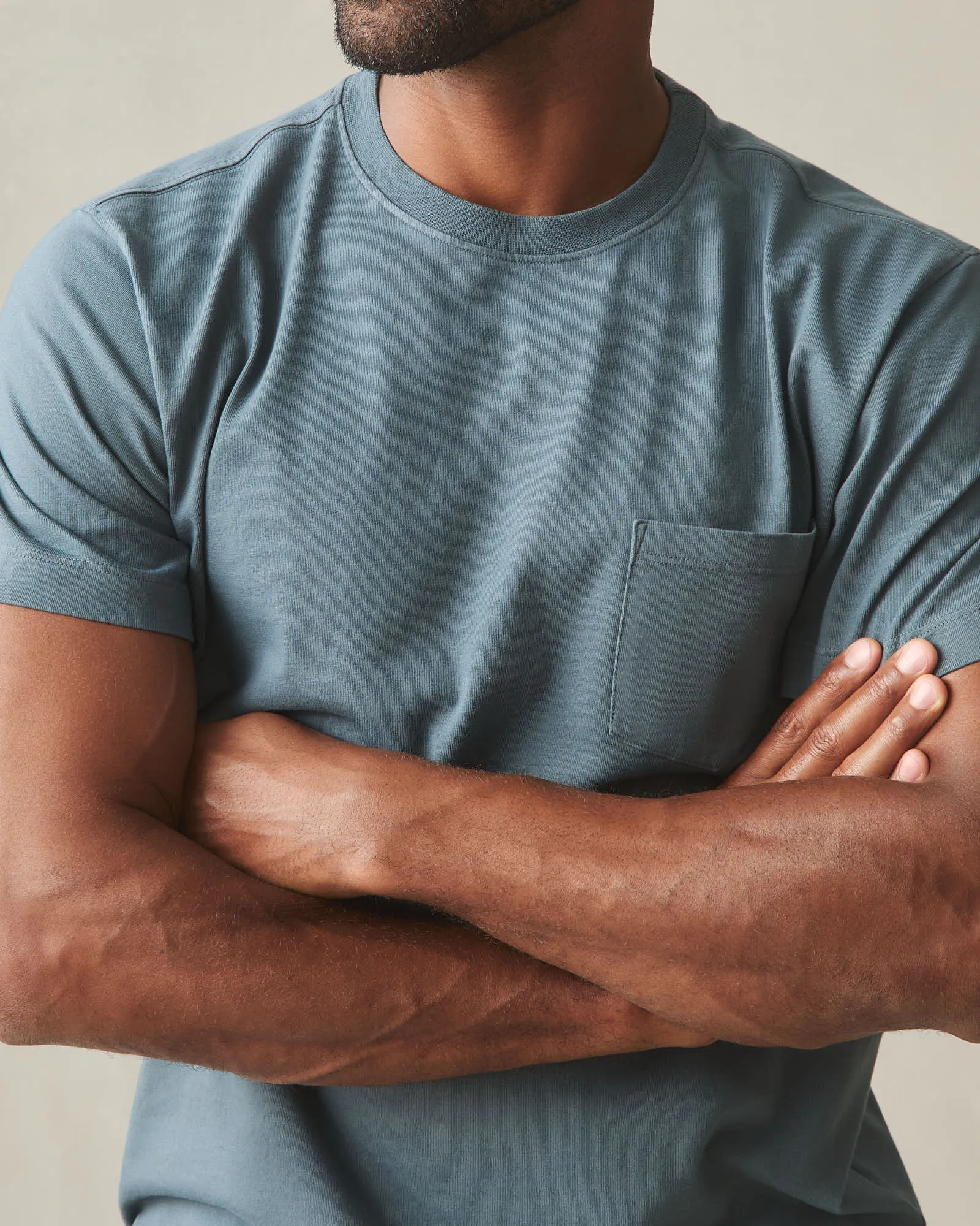 Men's Pocket Tee - Stormy Weather sold by American Giant product image thumbnail 3