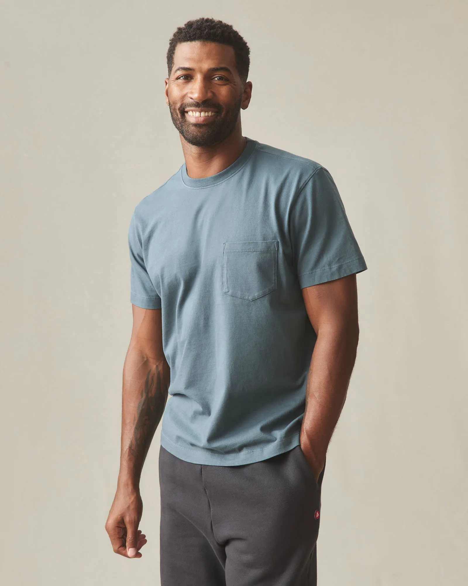Men's Pocket Tee - Stormy Weather sold by American Giant product image thumbnail 2