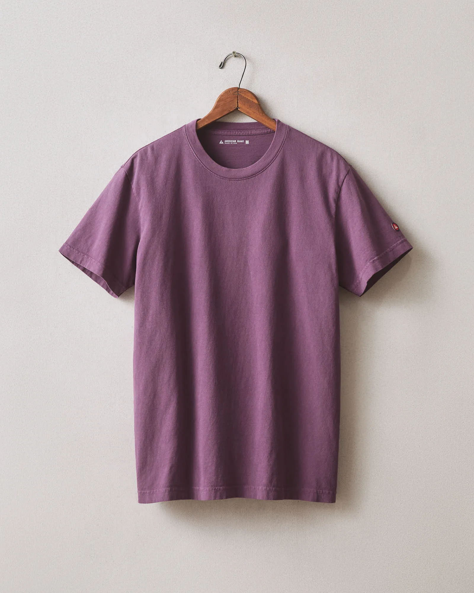 Men's Vintage Crew Tee - Washed Italian Plum sold by American Giant