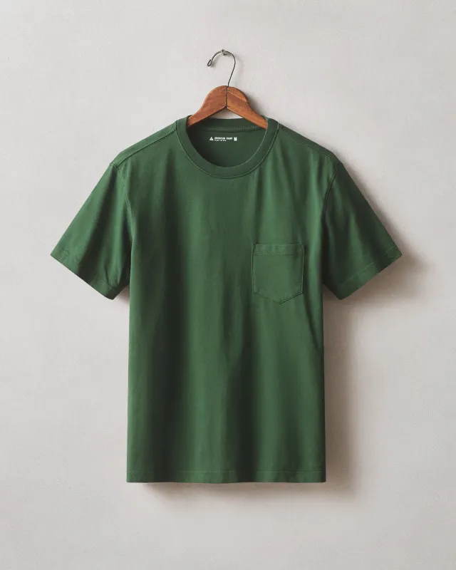 Men's Pocket Tee - Green Moss sold by American Giant