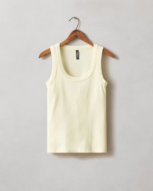 Women's Rib Tank - Almond Oil sold by American Giant