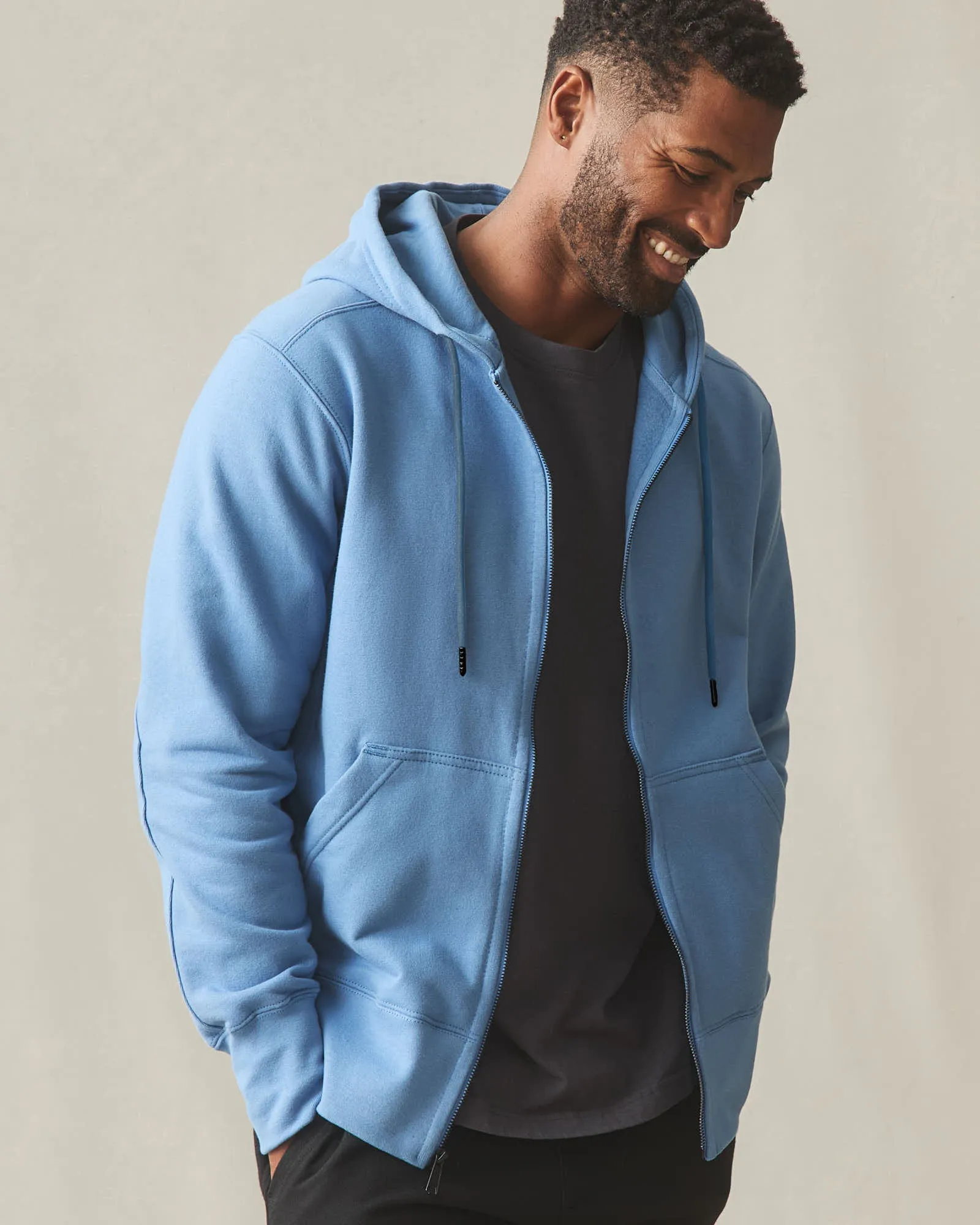 Men's Classic Full Zip - Quiet Harbor sold by American Giant product image thumbnail 3