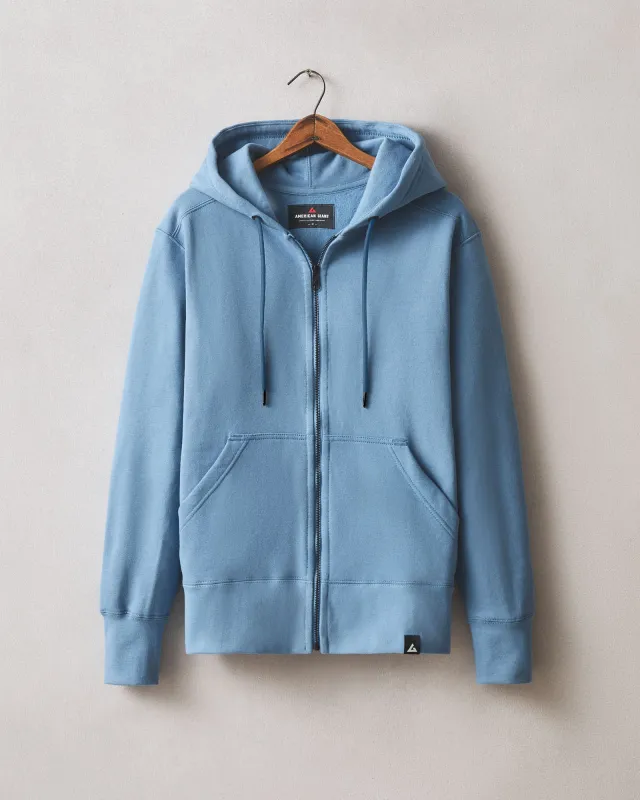 Men's Classic Full Zip - Quiet Harbor sold by American Giant