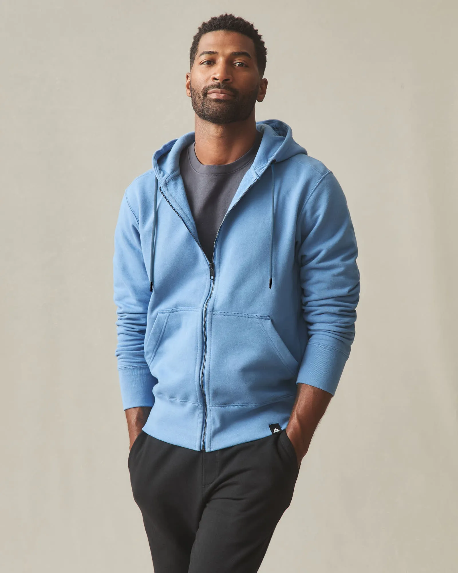 Men's Classic Full Zip - Quiet Harbor sold by American Giant product image thumbnail 2