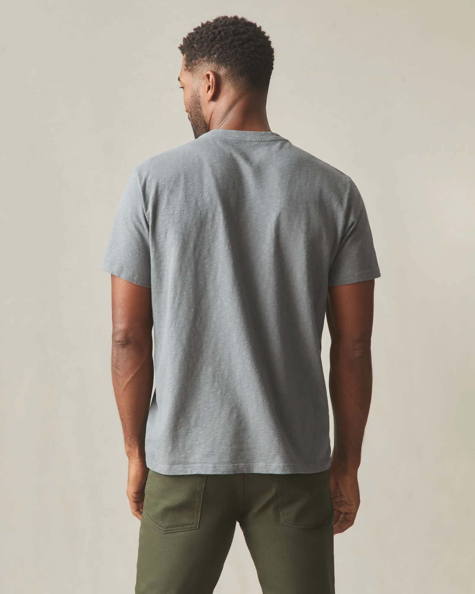 Men's Premium Slub Crew Tee - Lava Smoke sold by American Giant product image thumbnail 3