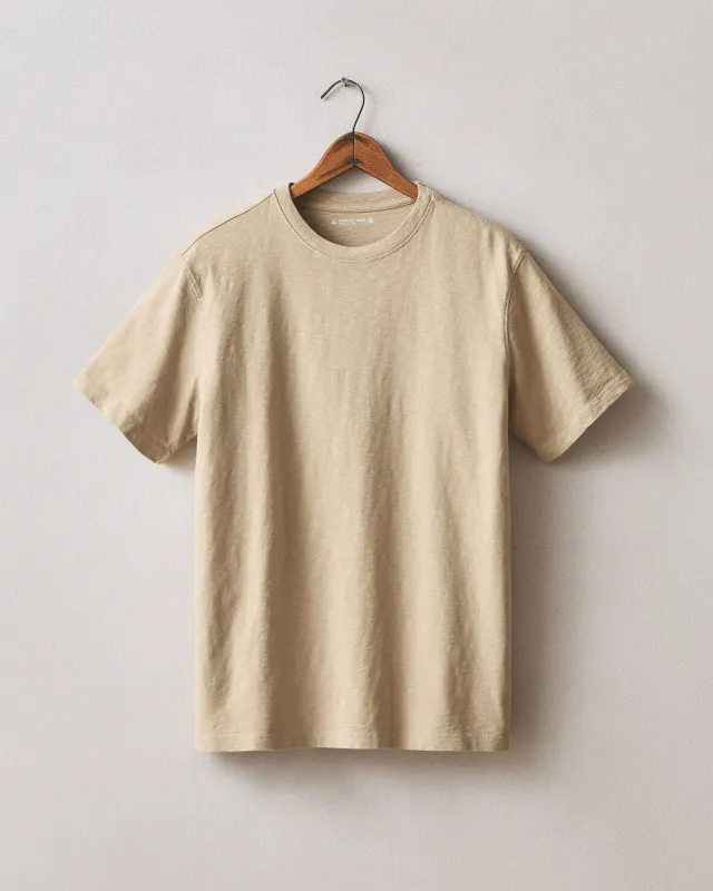 Men's Premium Slub Crew Tee - Lemon Pepper sold by American Giant