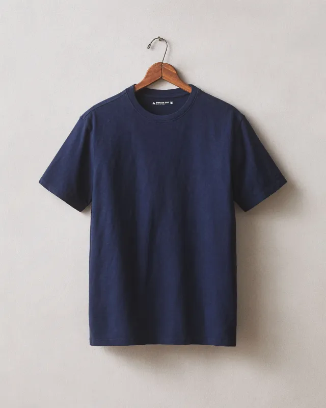Men's Premium Slub Crew Tee - Pageant Blue sold by American Giant