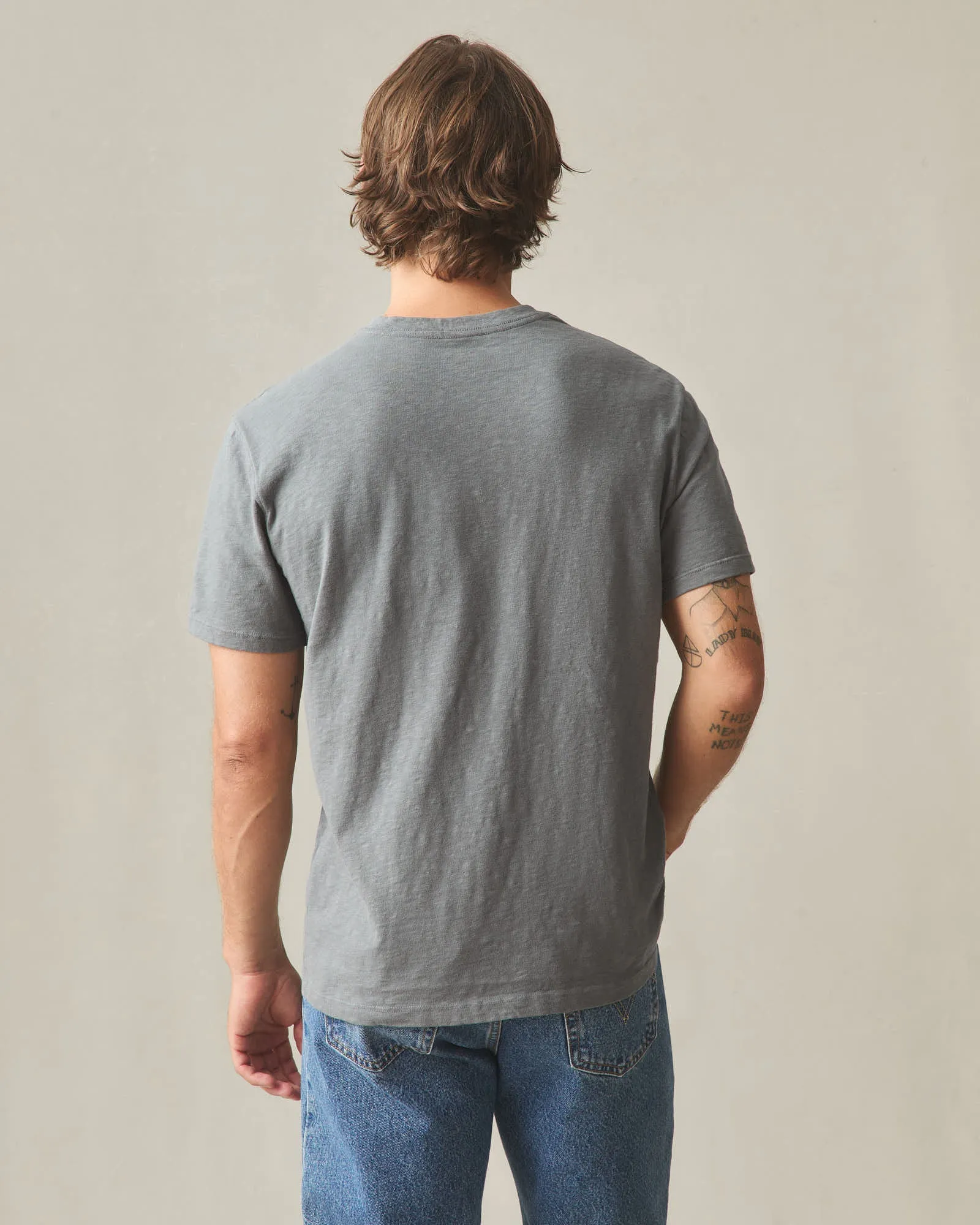 Men's Premium Slub V-Neck Tee - Lava Smoke sold by American Giant product image thumbnail 3
