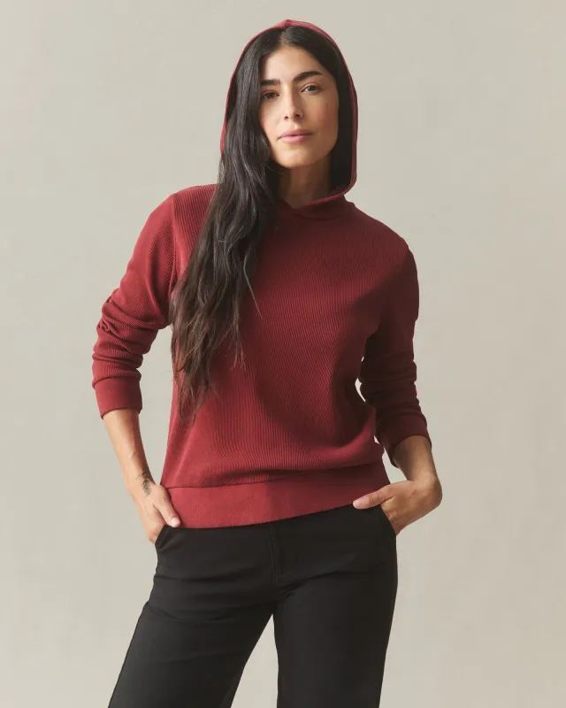 Women's Thermal Pullover - Russet Brown sold by American Giant