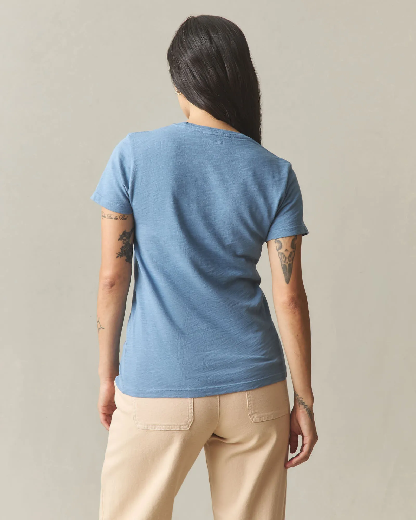 Women's Premium Slub Crew Tee - Quiet Harbor sold by American Giant product image thumbnail 4