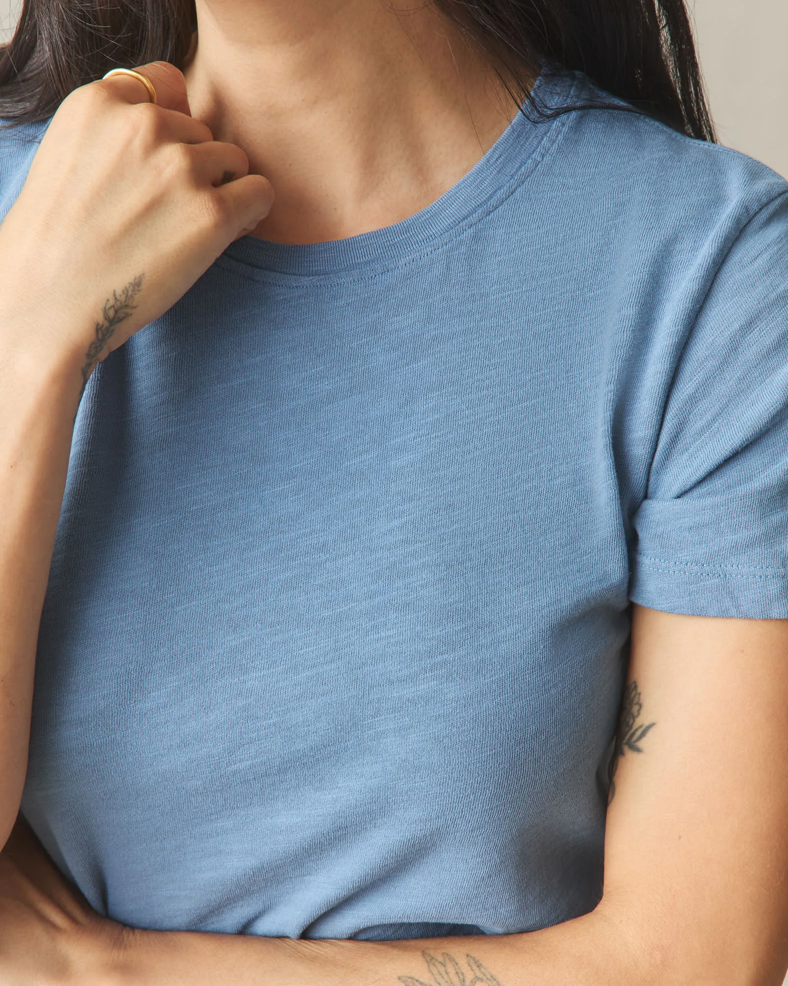 Women's Premium Slub Crew Tee - Quiet Harbor sold by American Giant product image thumbnail 5