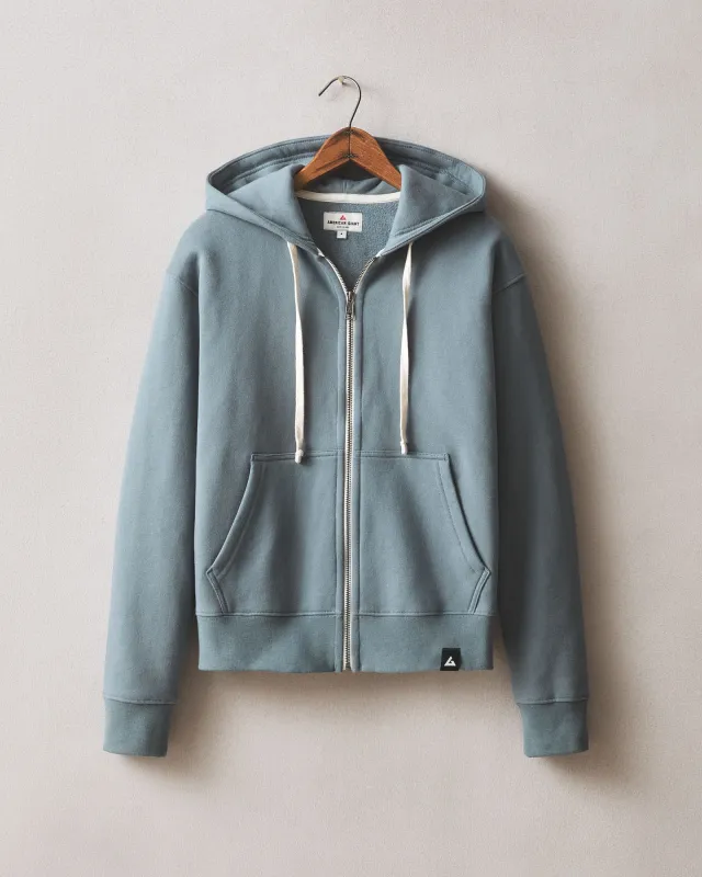 Women's Midweight Full Zip - Stormy Weather sold by American Giant