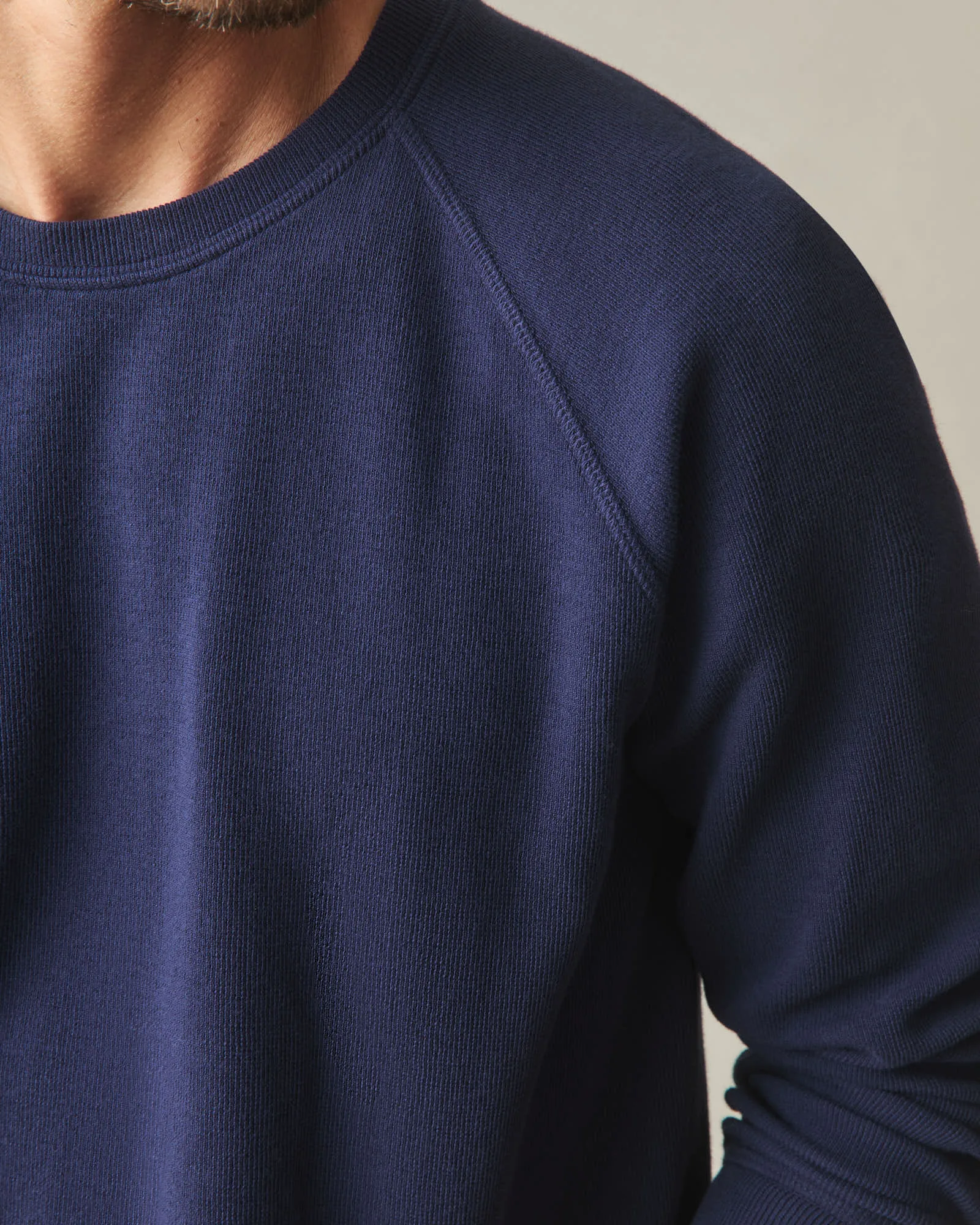 Men's French Rib Crew - True Navy sold by American Giant product image thumbnail 5