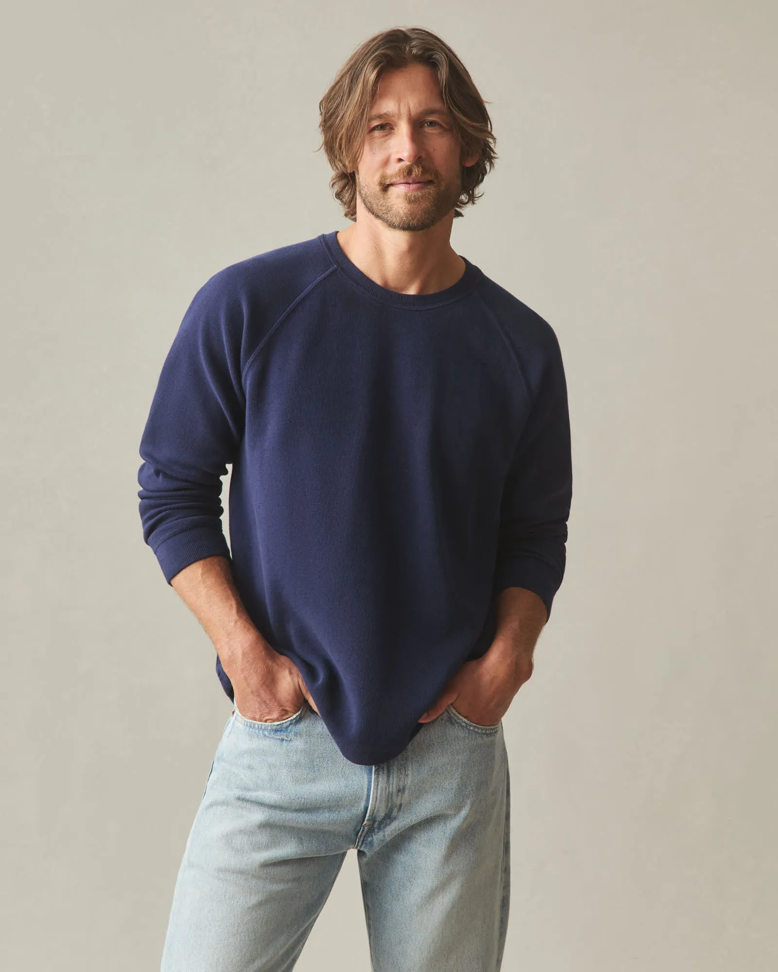 Men's French Rib Crew - True Navy sold by American Giant product image thumbnail 2