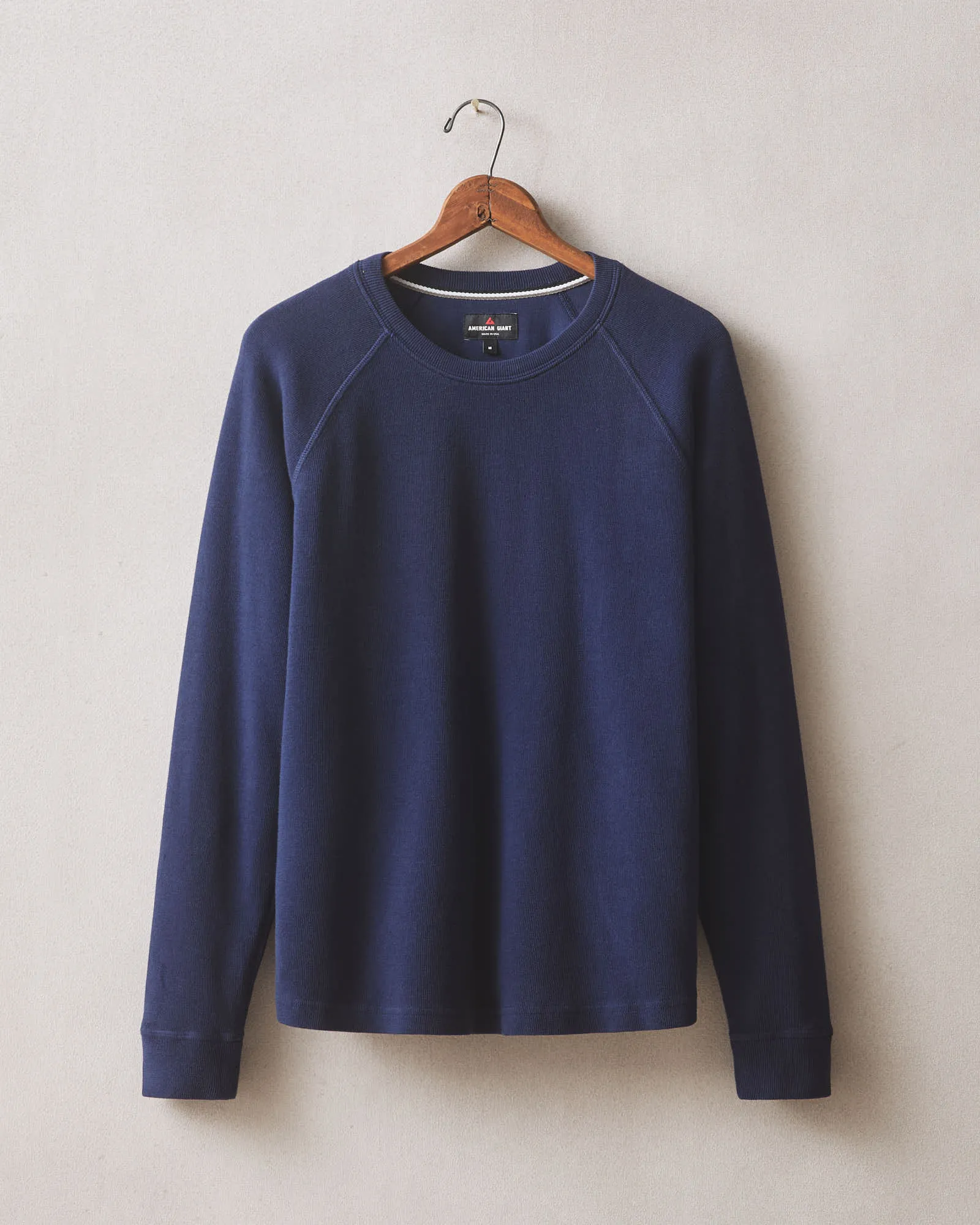Men's French Rib Crew - True Navy sold by American Giant