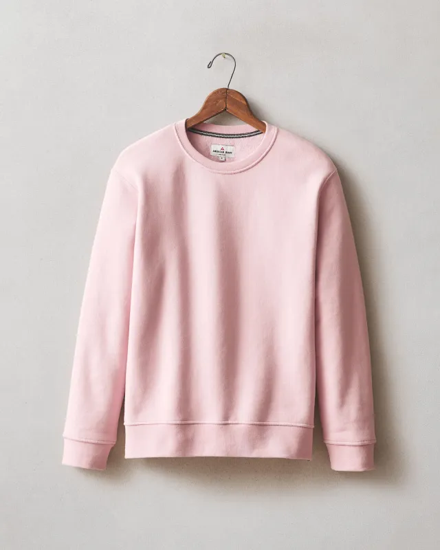 Women's Midweight Crewneck - Silver Pink sold by American Giant