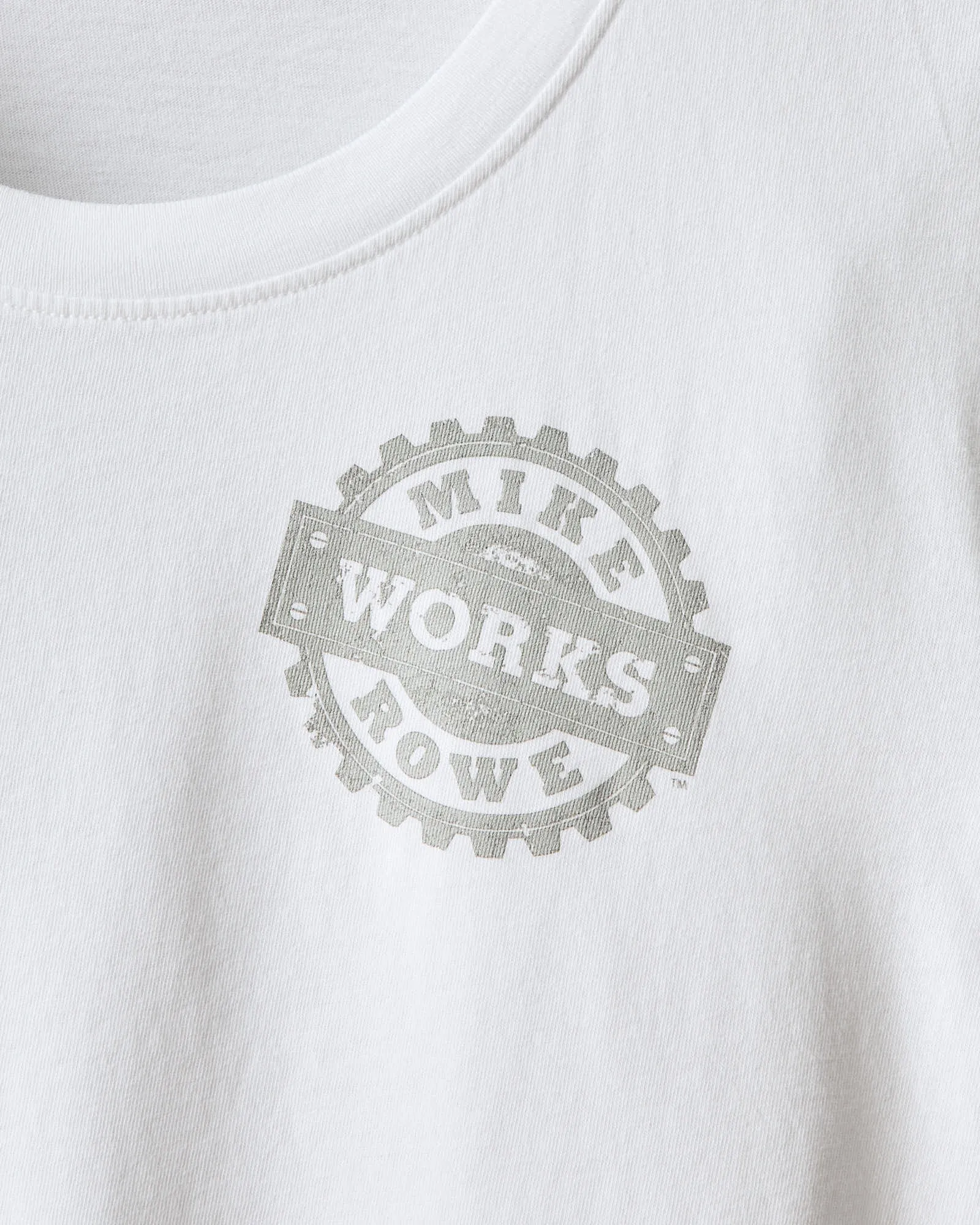 Women's Classic Cotton Crew Tee Mike Rowe - White sold by American Giant product image thumbnail 2