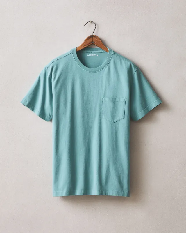 Men's Pocket Tee - Teal sold by American Giant
