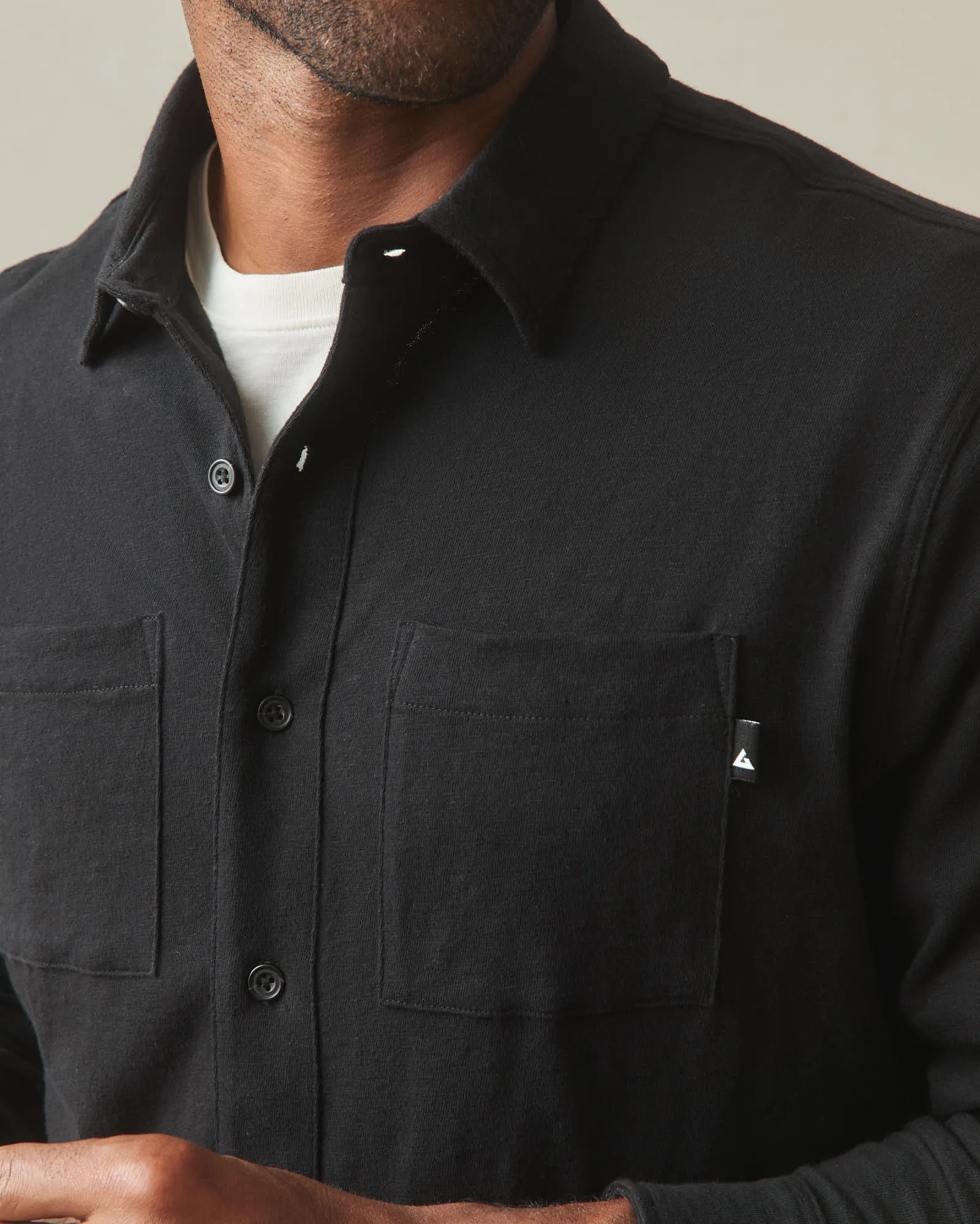 Men's Premium Slub Button Up Long Sleeve - Black sold by American Giant product image thumbnail 4
