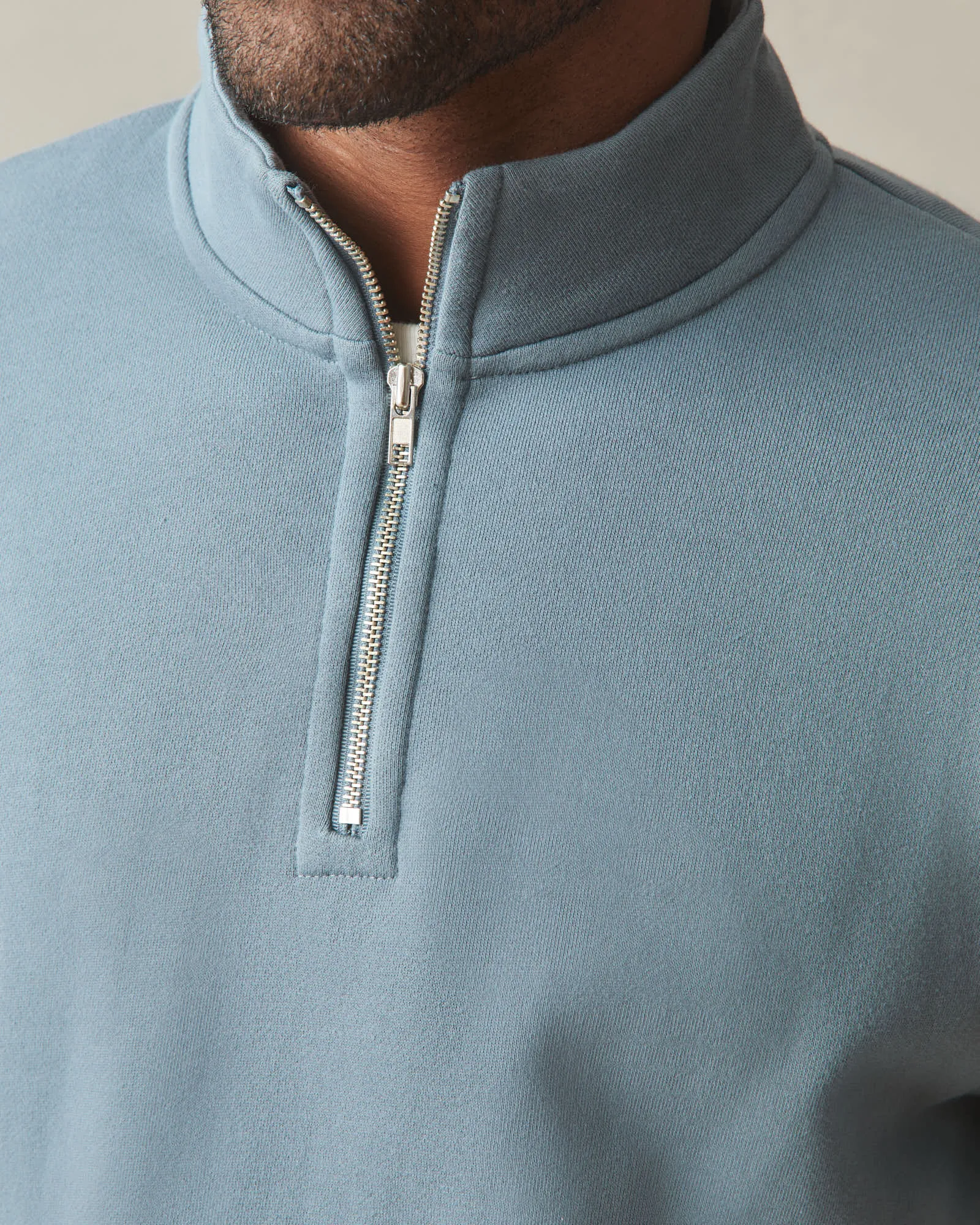Men's Midweight Half Zip - Stormy Weather sold by American Giant product image thumbnail 5