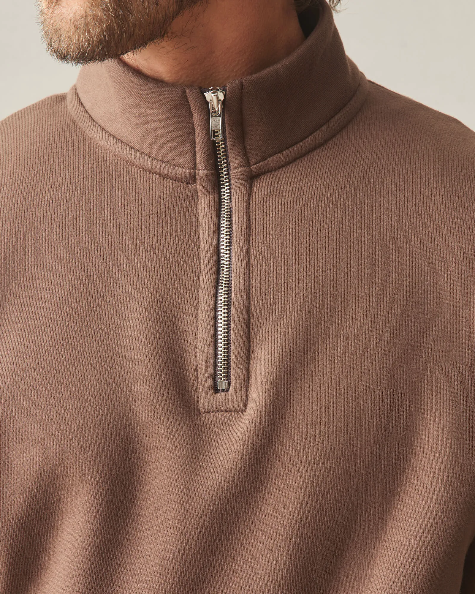 Men's Midweight Half Zip - Chestnut sold by American Giant product image thumbnail 5