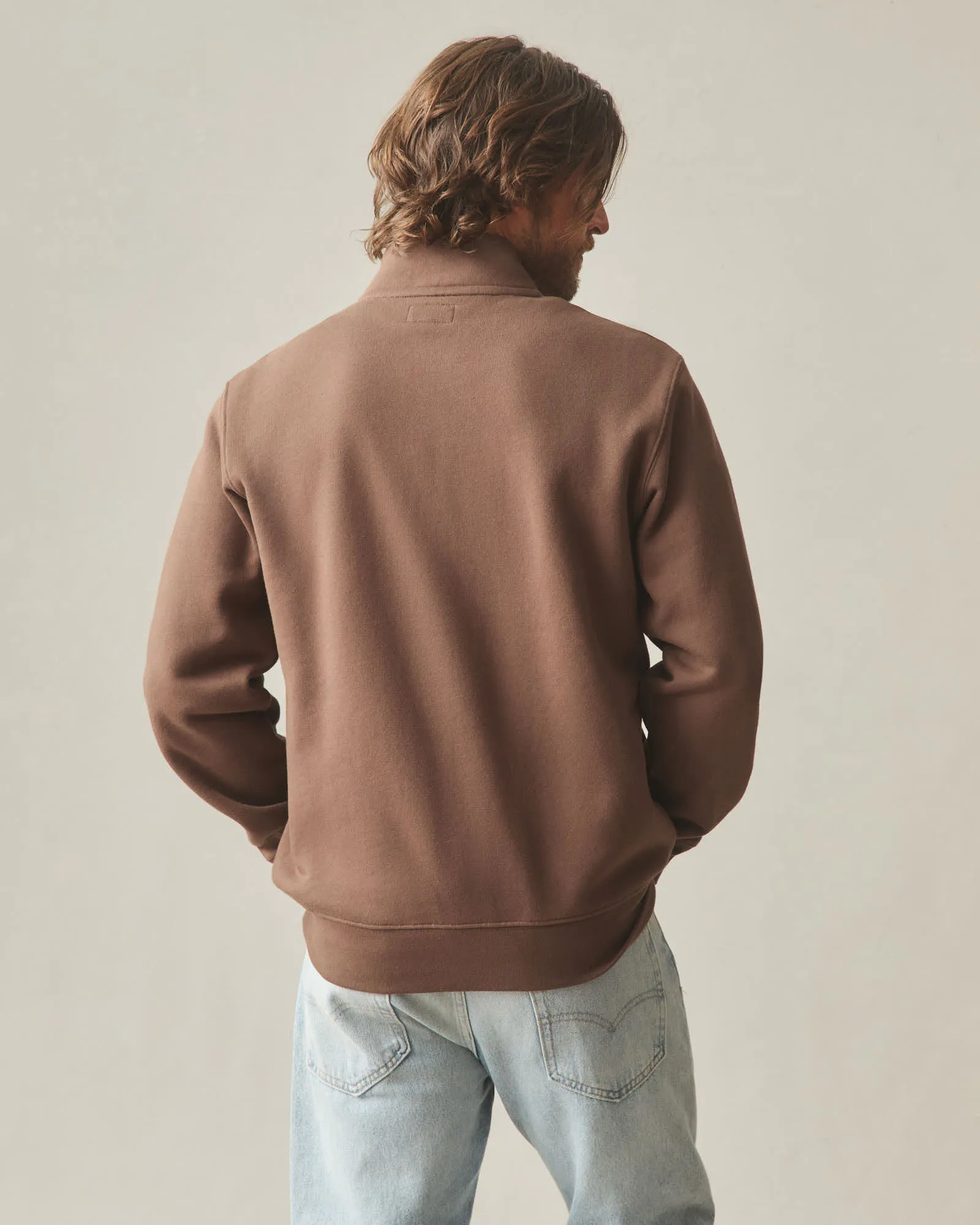 Men's Midweight Half Zip - Chestnut sold by American Giant product image thumbnail 4
