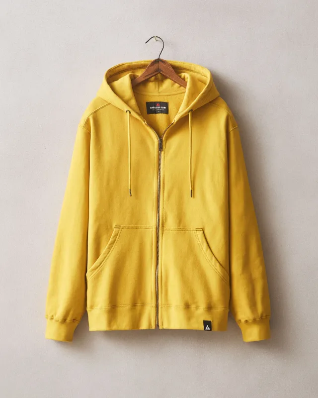 Men's Relaxed Classic Full Zip - Nugget Gold sold by American Giant