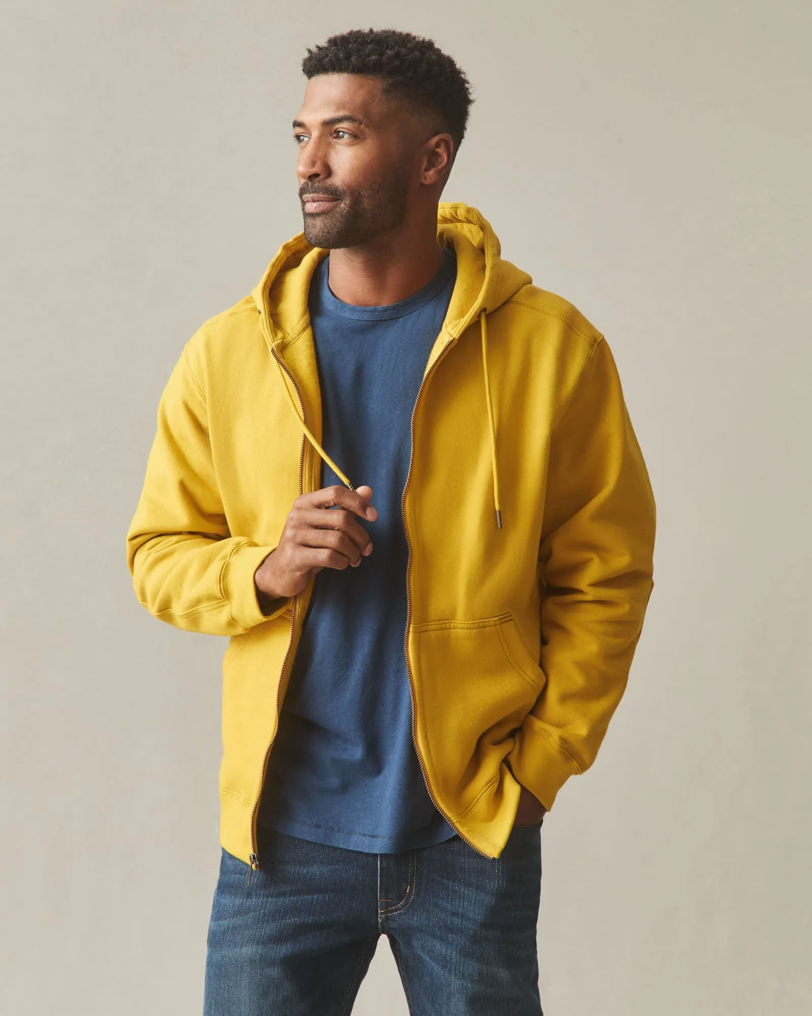 Men's Relaxed Classic Full Zip - Nugget Gold sold by American Giant product image thumbnail 2