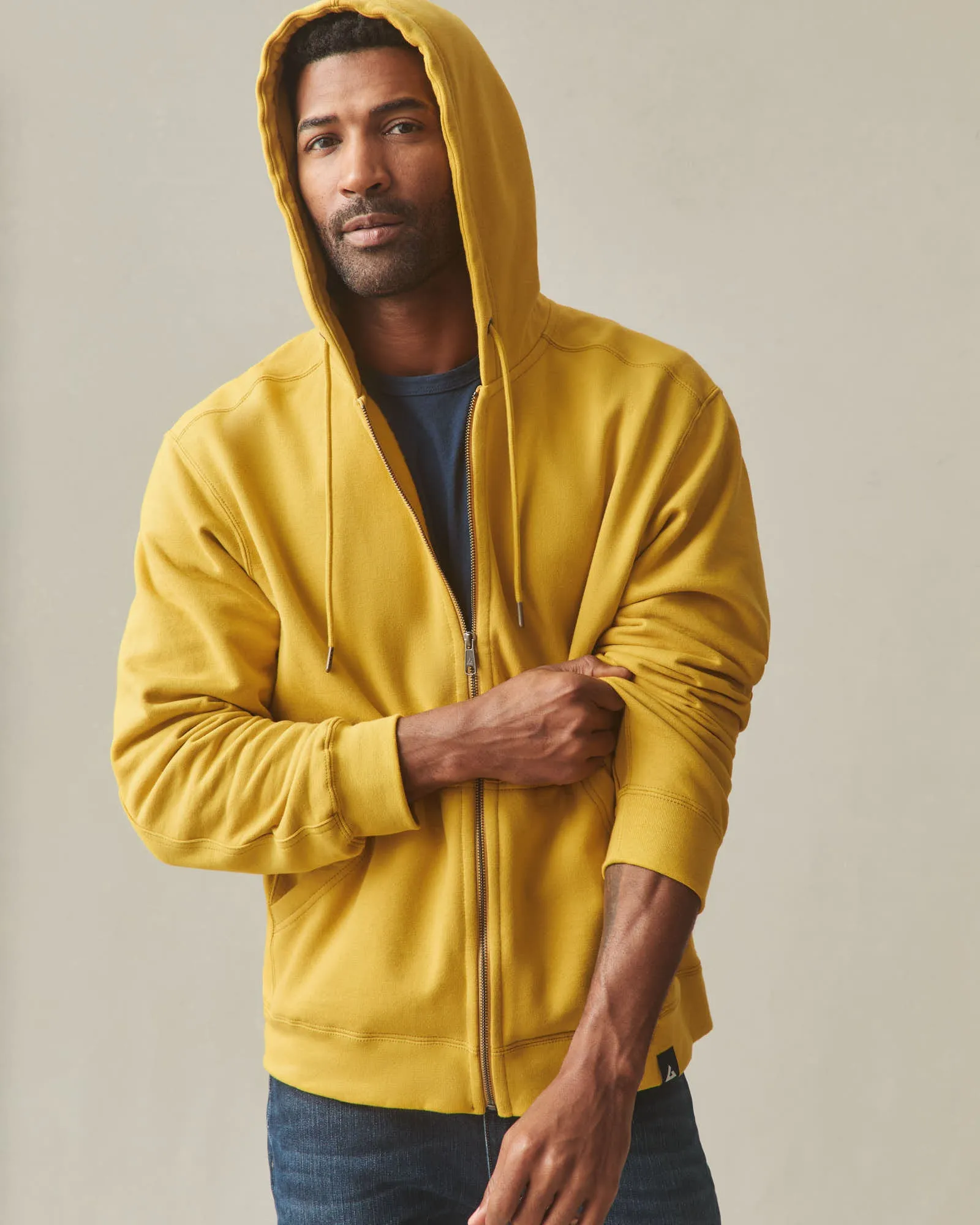 Men's Relaxed Classic Full Zip - Nugget Gold sold by American Giant product image thumbnail 3