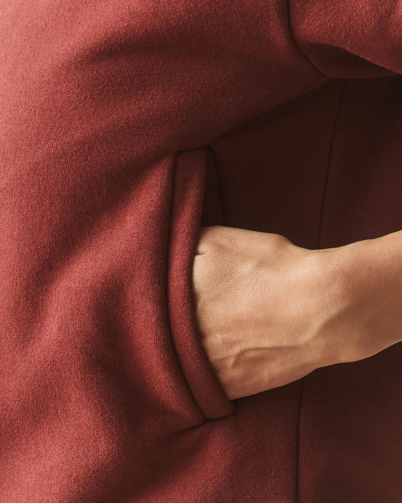 Women's Fleece Bomber Jacket - Russet Brown sold by American Giant product image thumbnail 5