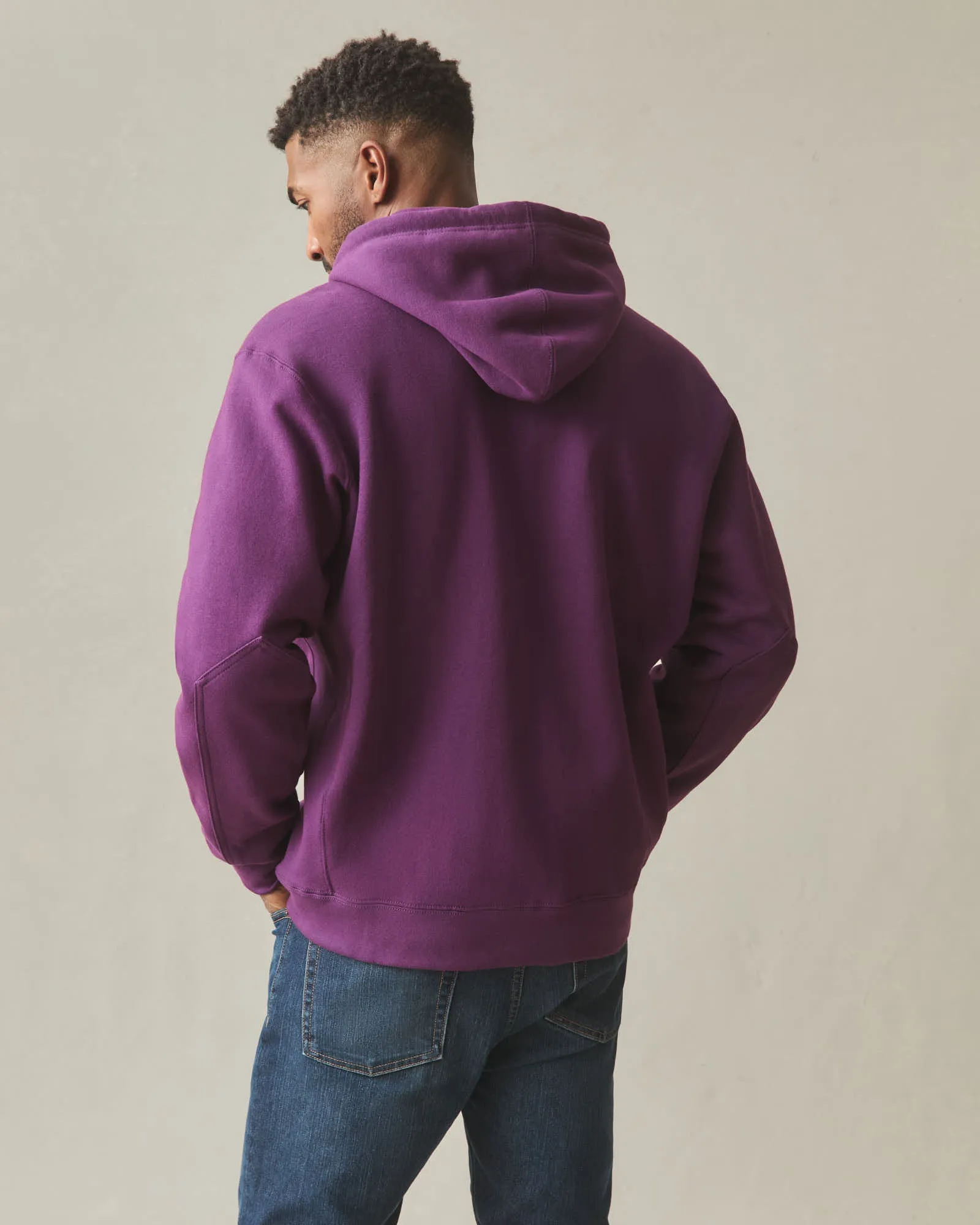 Men's Relaxed Classic Full Zip - Italian Plum sold by American Giant product image thumbnail 4
