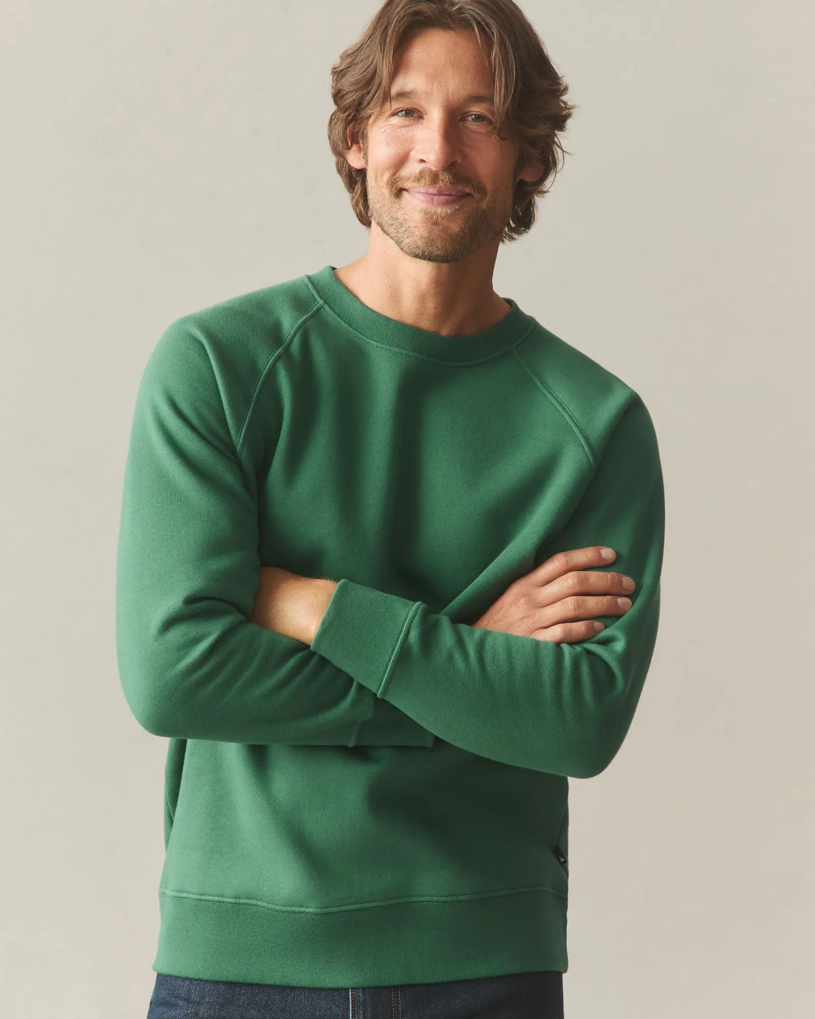 Men's Midweight Crewneck - Hunter Green sold by American Giant product image thumbnail 2