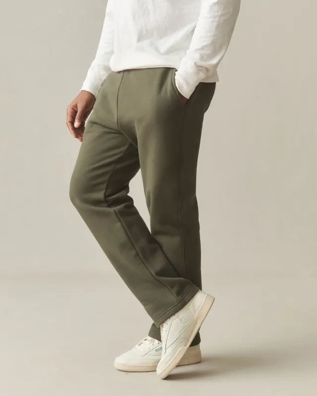Men's Straight Sweatpant - Deep Olive sold by American Giant