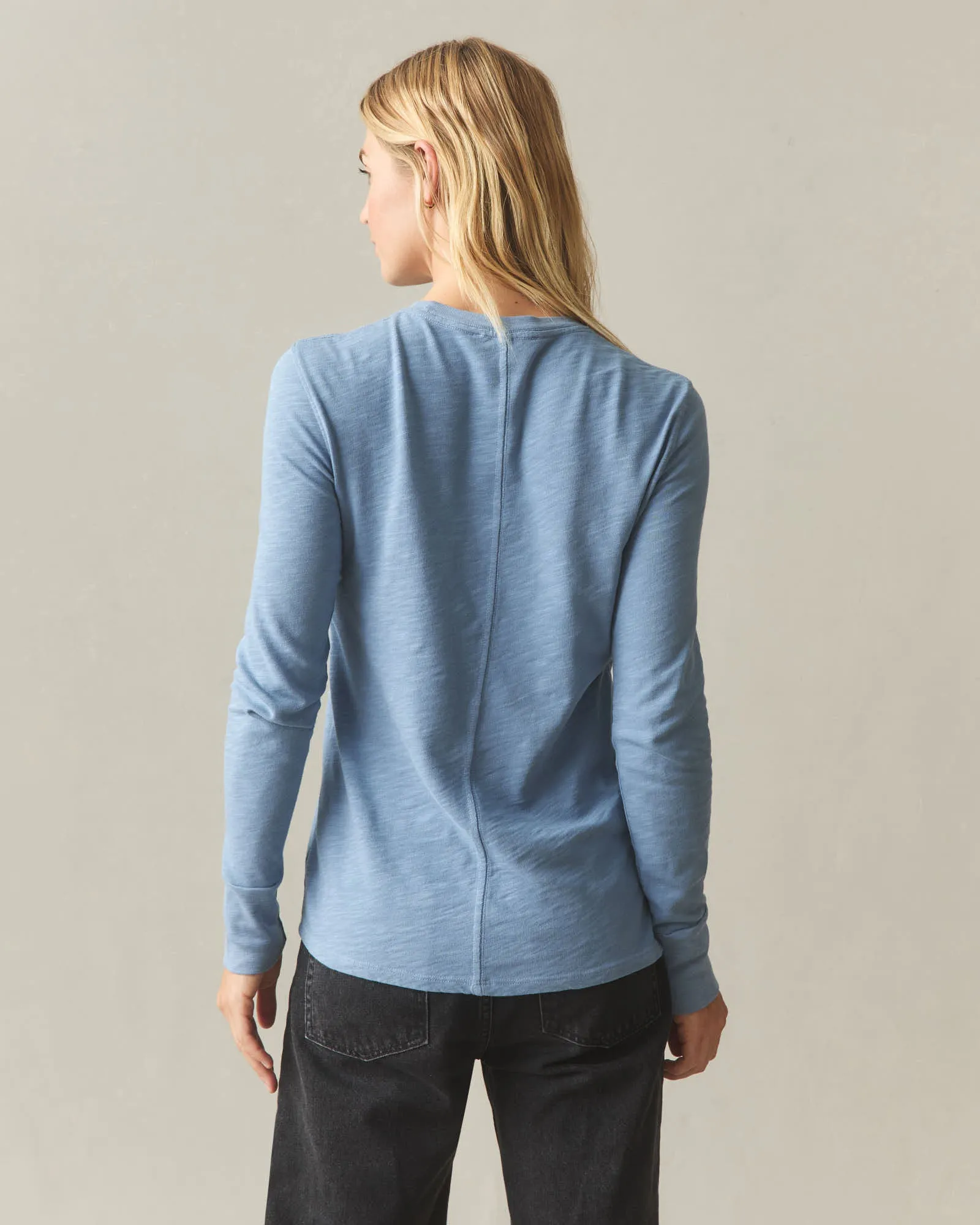 Women's Premium Slub Crew Tee Long Sleeve - Infinity sold by American Giant product image thumbnail 3