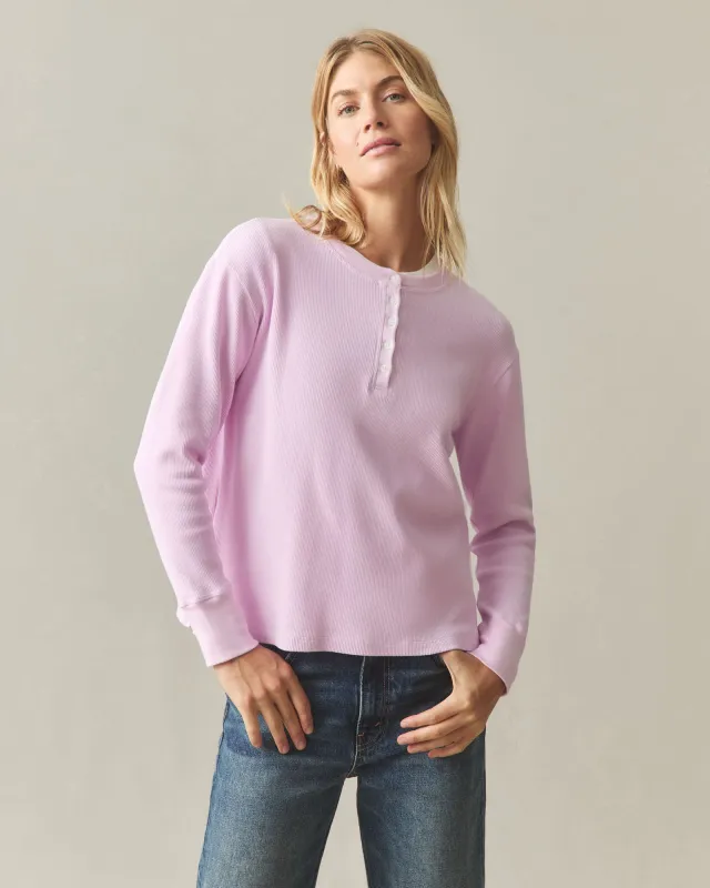 Women's Thermal Henley - Pirouette sold by American Giant