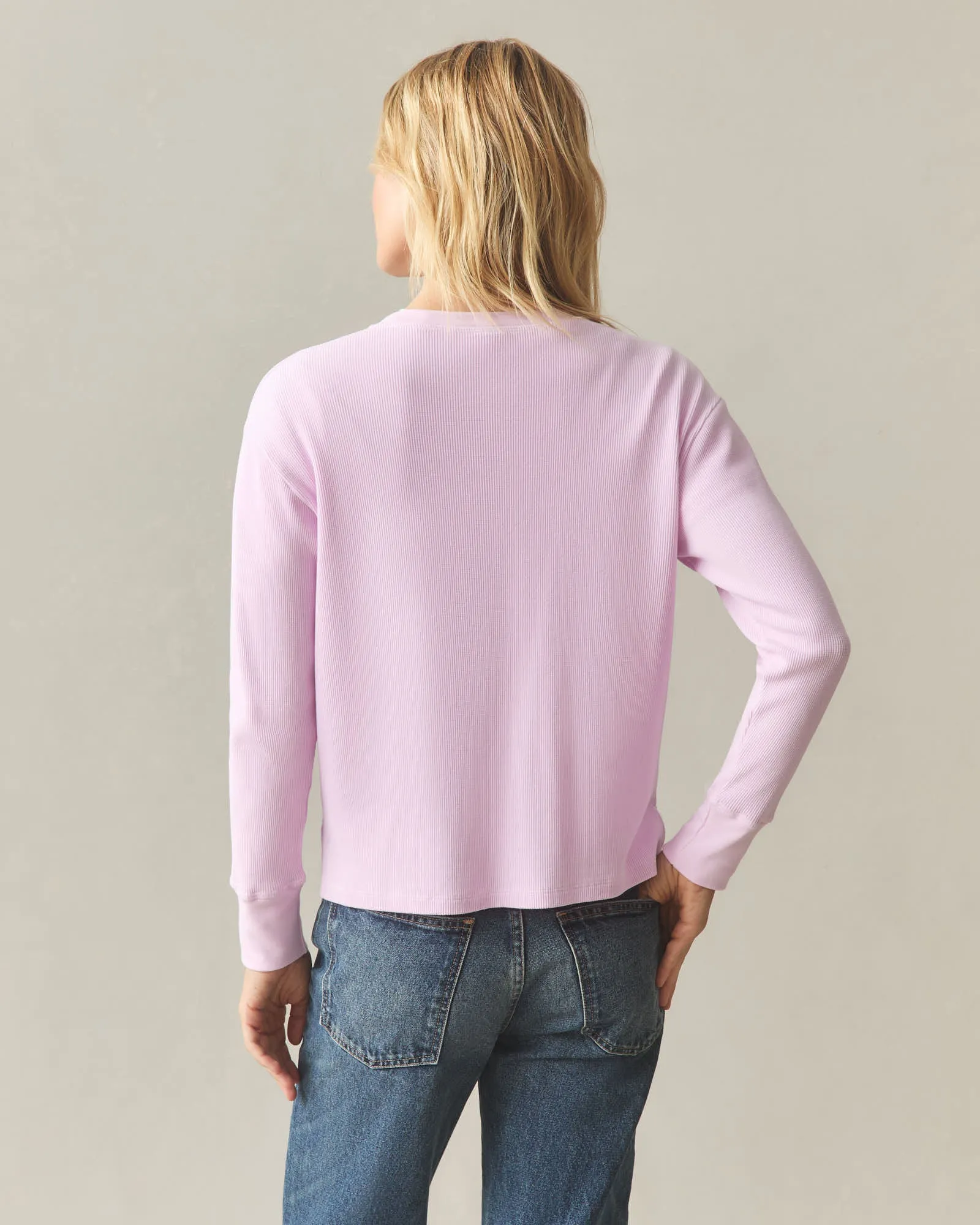 Women's Thermal Henley - Pirouette sold by American Giant product image thumbnail 5