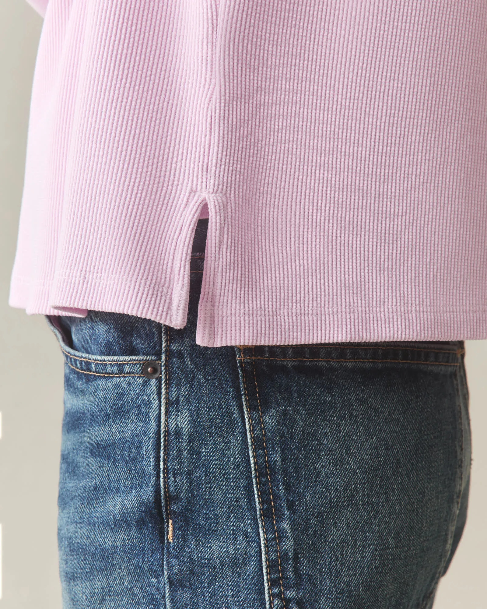 Women's Thermal Henley - Pirouette sold by American Giant product image thumbnail 3