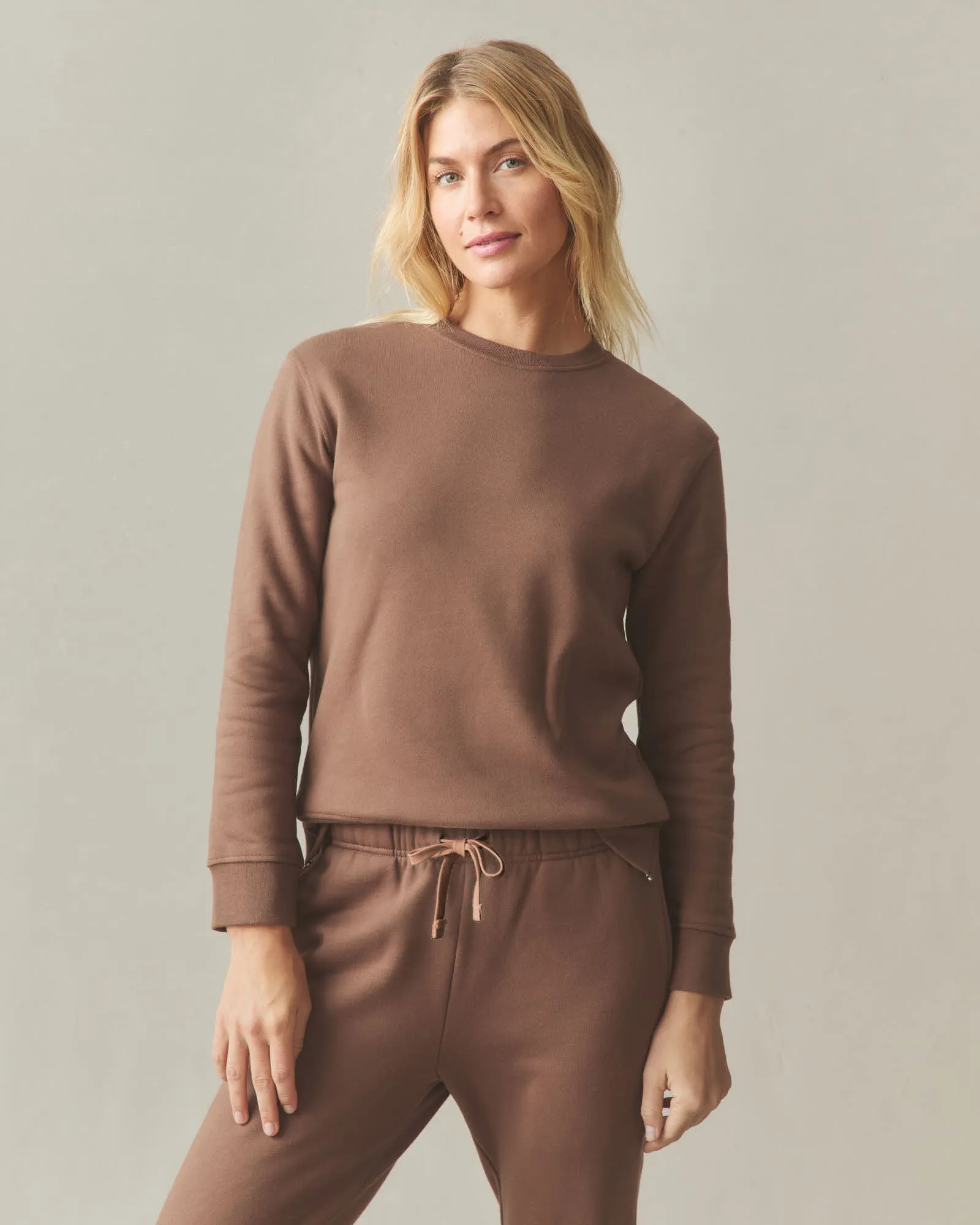Women's Midweight Crewneck - Soft Silt sold by American Giant