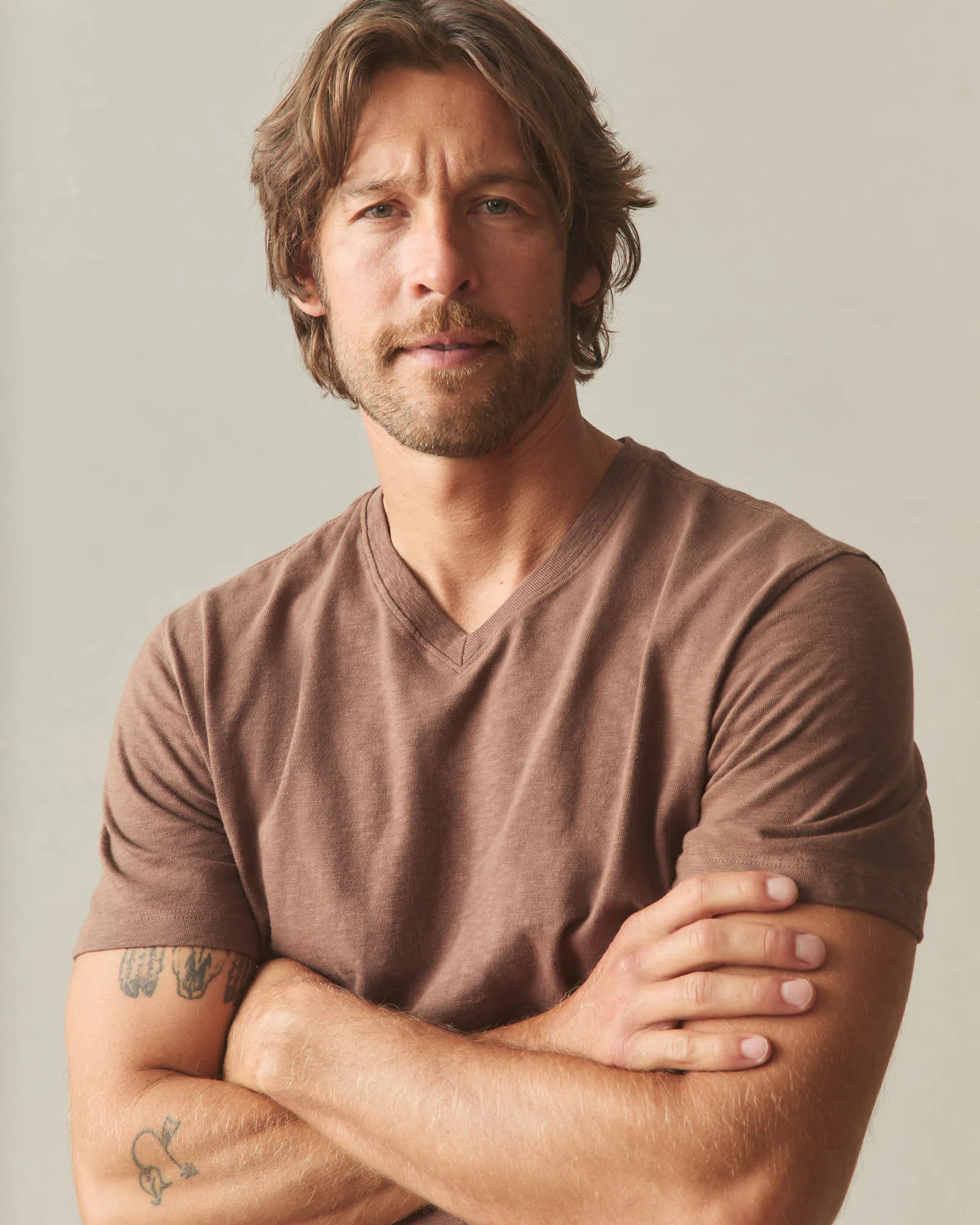 Men's Premium Slub V-Neck Tee - Soft Silt sold by American Giant product image thumbnail 5