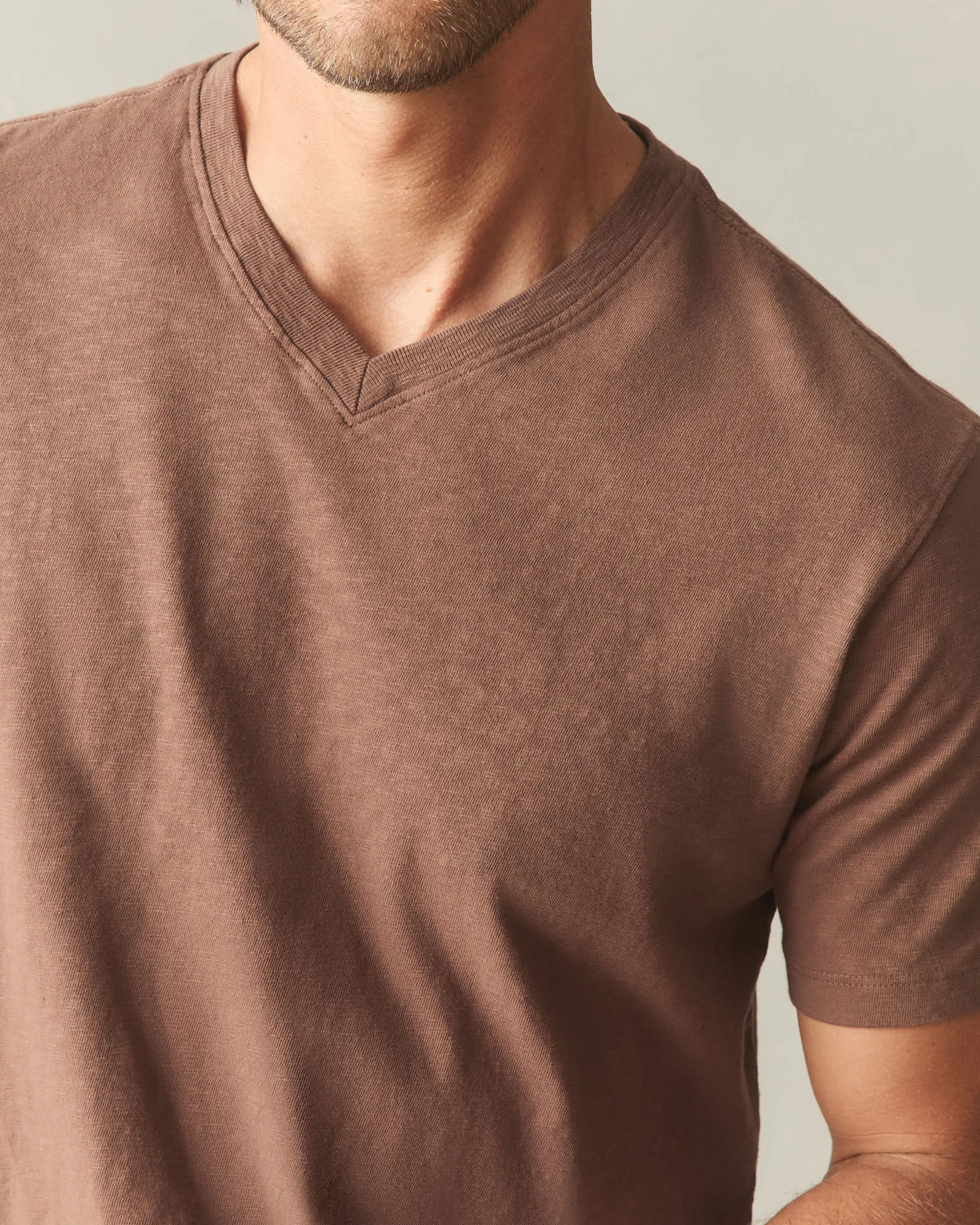 Men's Premium Slub V-Neck Tee - Soft Silt sold by American Giant product image thumbnail 4