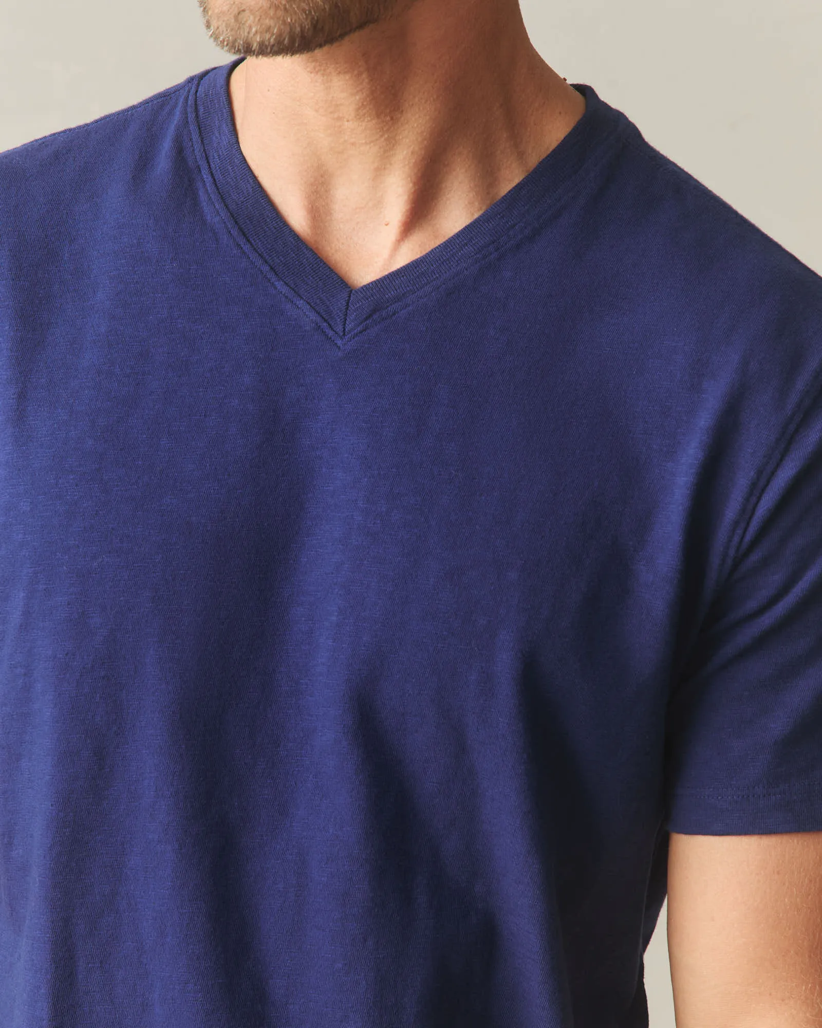 Men's Premium Slub V-Neck Tee - Blueprint sold by American Giant product image thumbnail 4