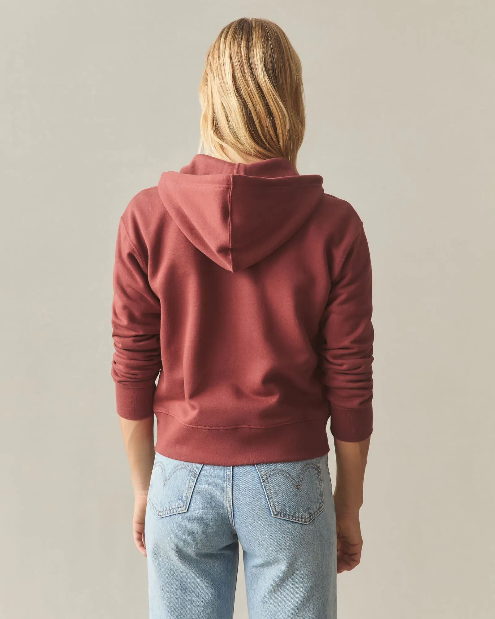 Women's Midweight Full Zip - Spiced Apple sold by American Giant product image thumbnail 4