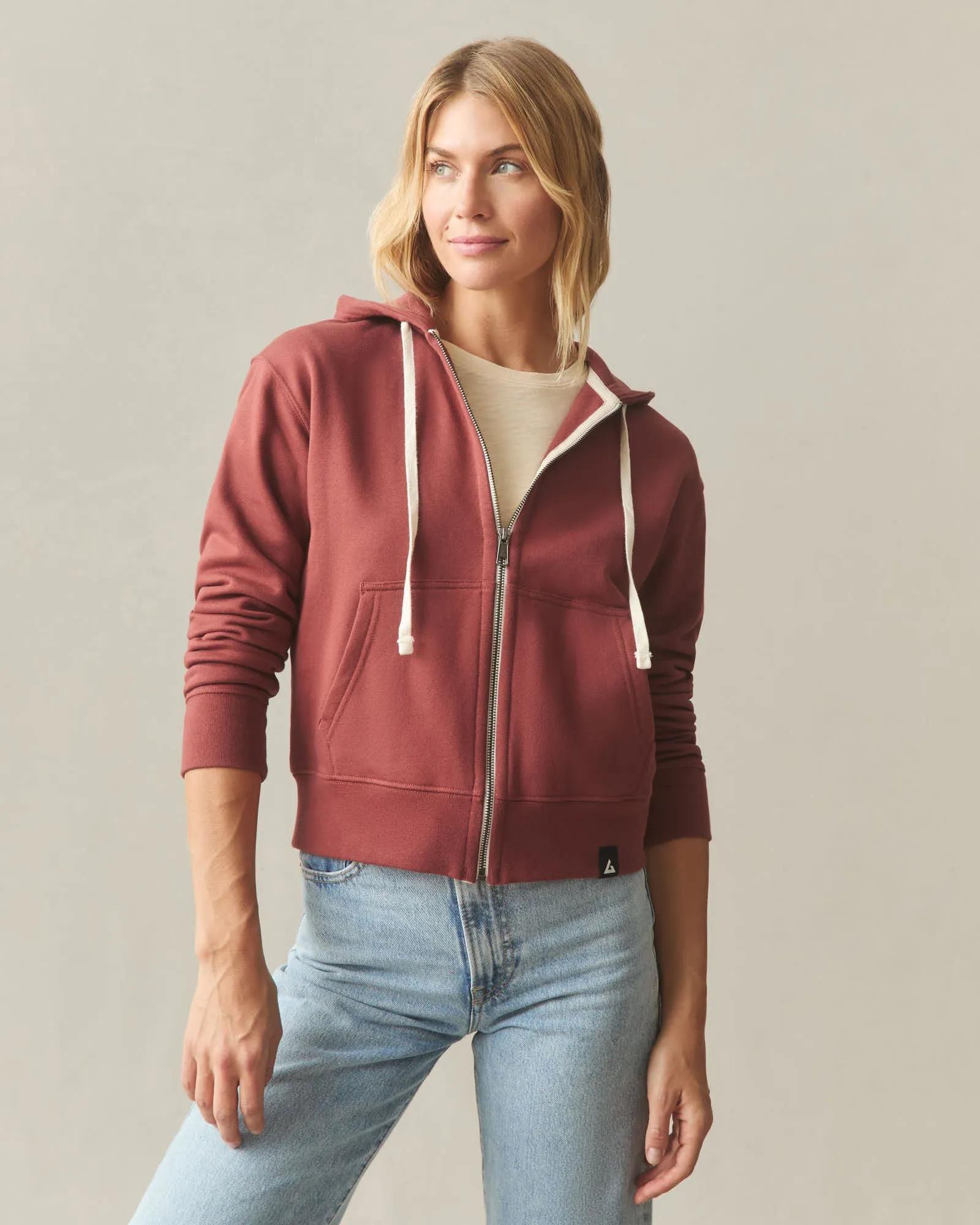Women's Midweight Full Zip - Spiced Apple sold by American Giant product image thumbnail 2