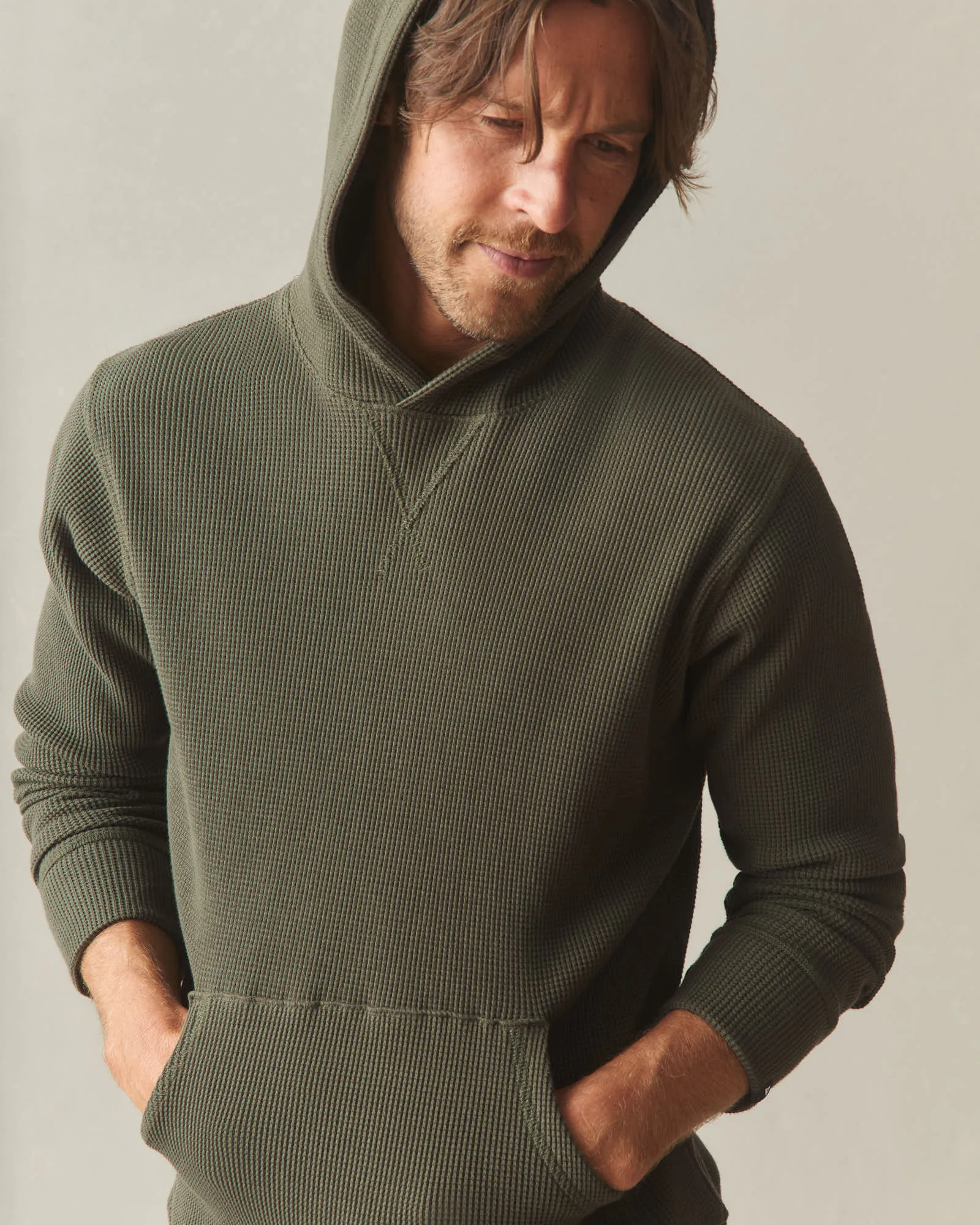 Men's Summit Waffle Pullover - Loden sold by American Giant product image thumbnail 4